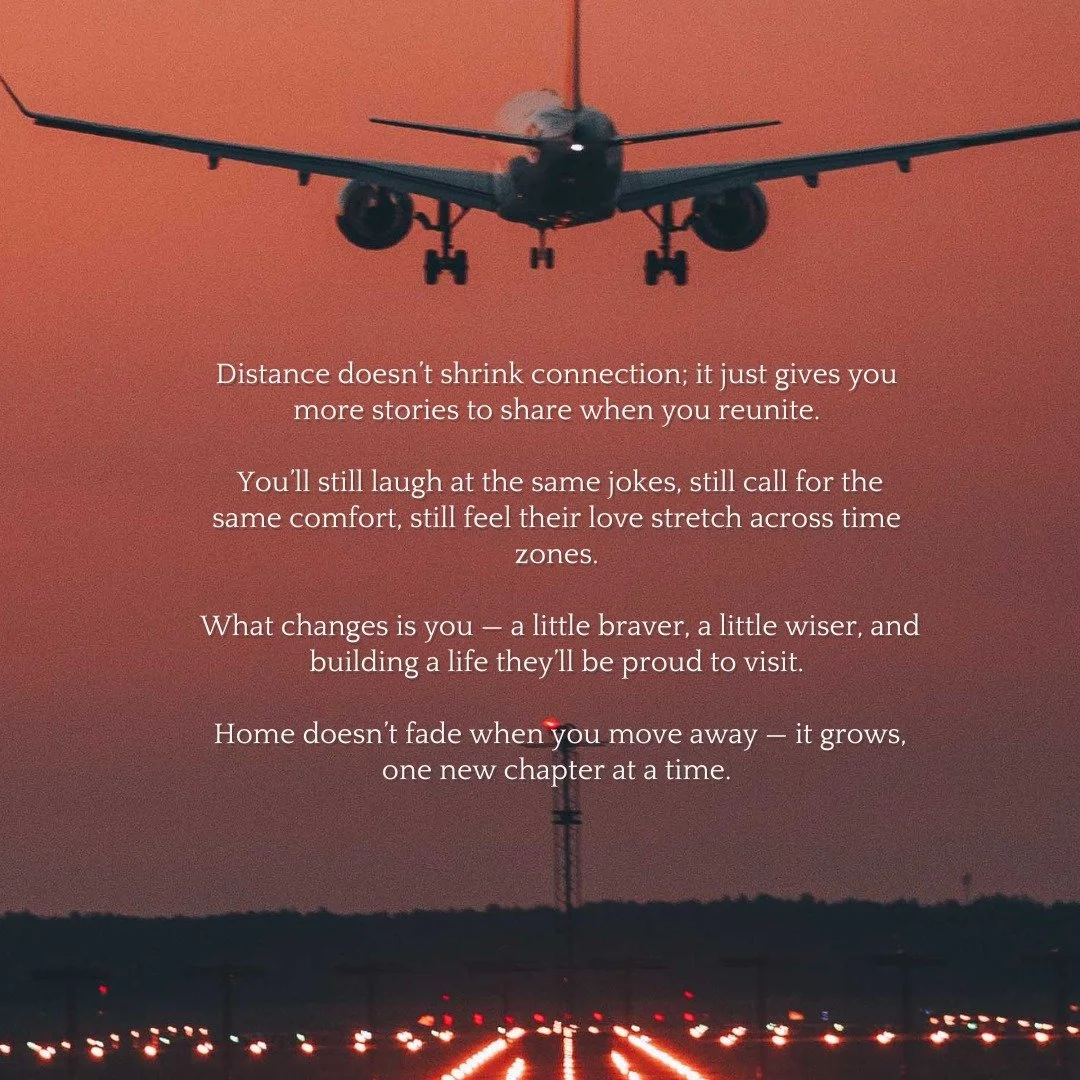 Distance doesn’t weaken love.
It strengthens who you become while chasing your new chapter. ✨
#MotivationalMonday
