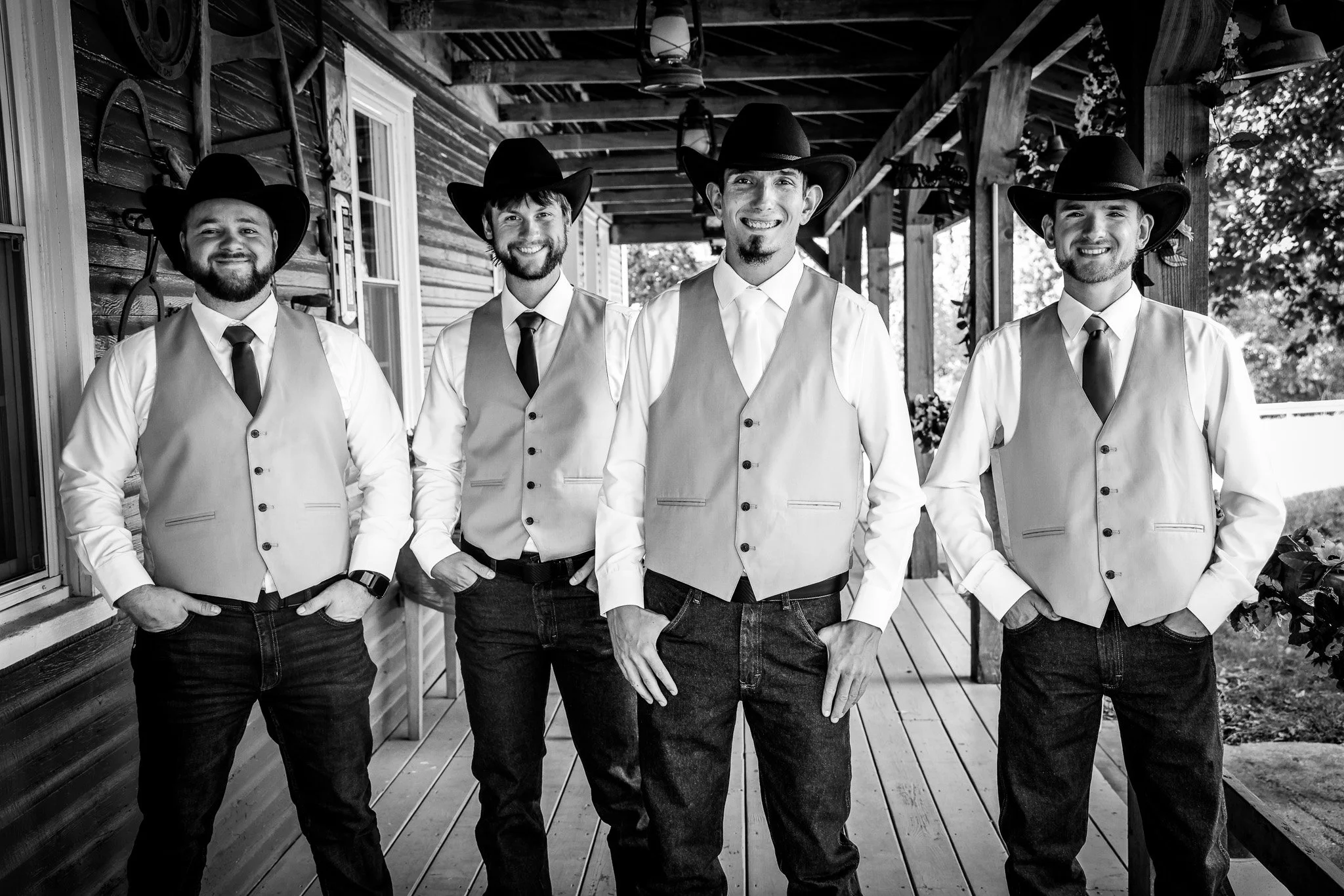 black and white groosmen