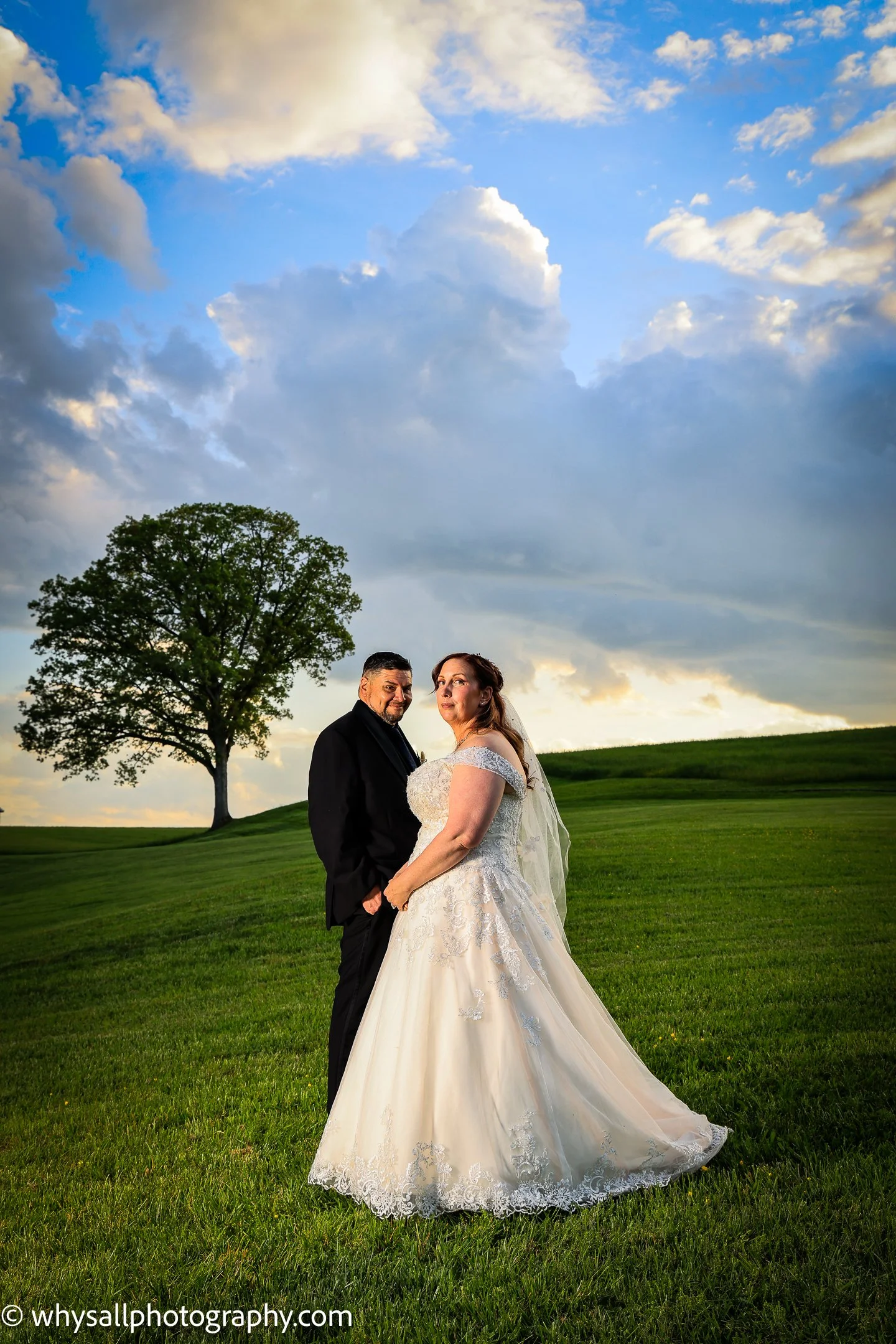 Wedding bride and groom
