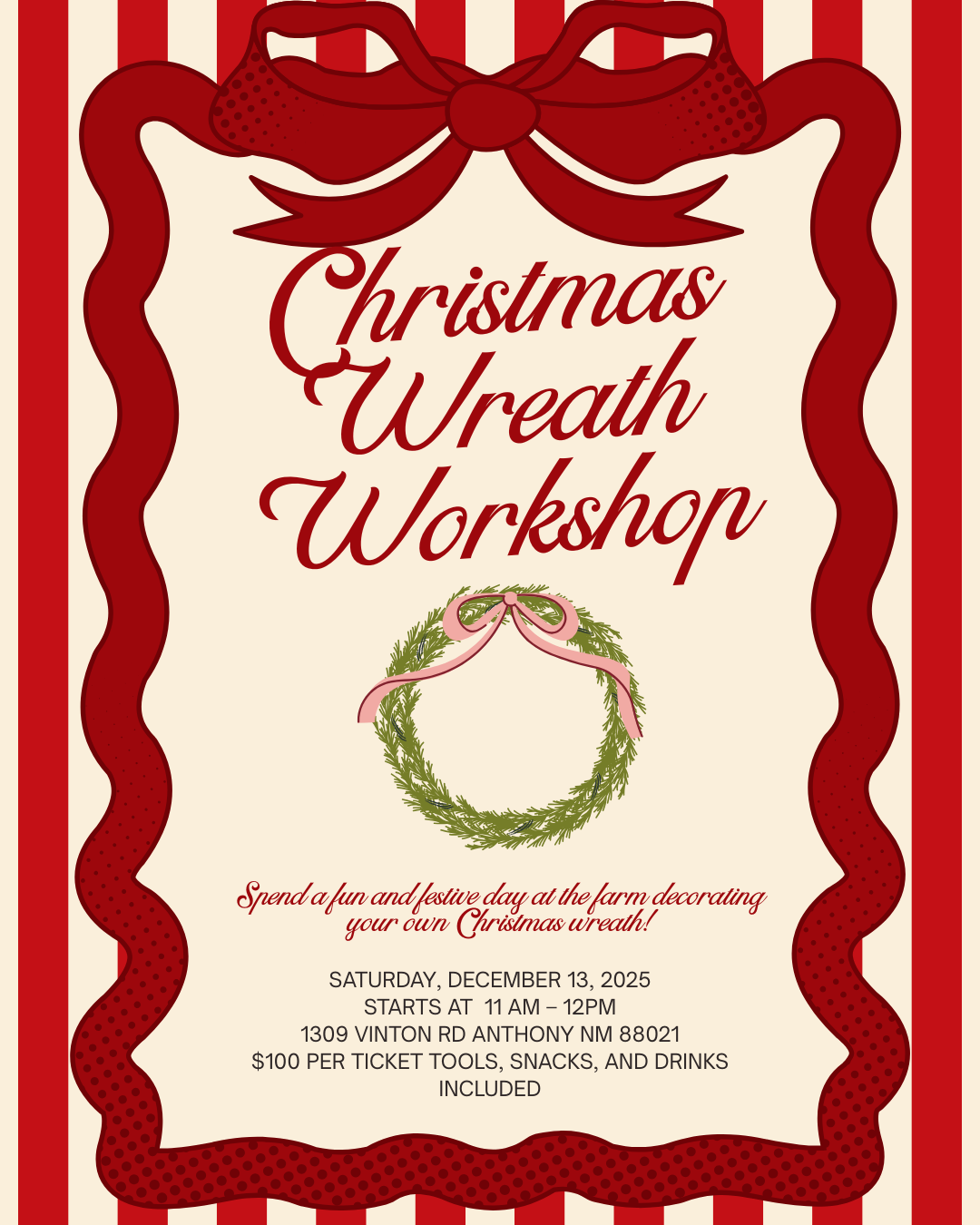 Wreath Workshop on the Farm!