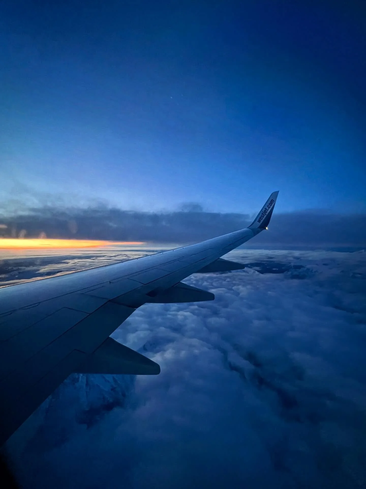Somewhere over the rockies, in the clouds, and towards the sunrise &mdash; 🏔️ ☁️ 🌅 There is often a daily mountain to climb, a thought to observe &amp; let float away, and also a new &amp; brighter day to look forward to.