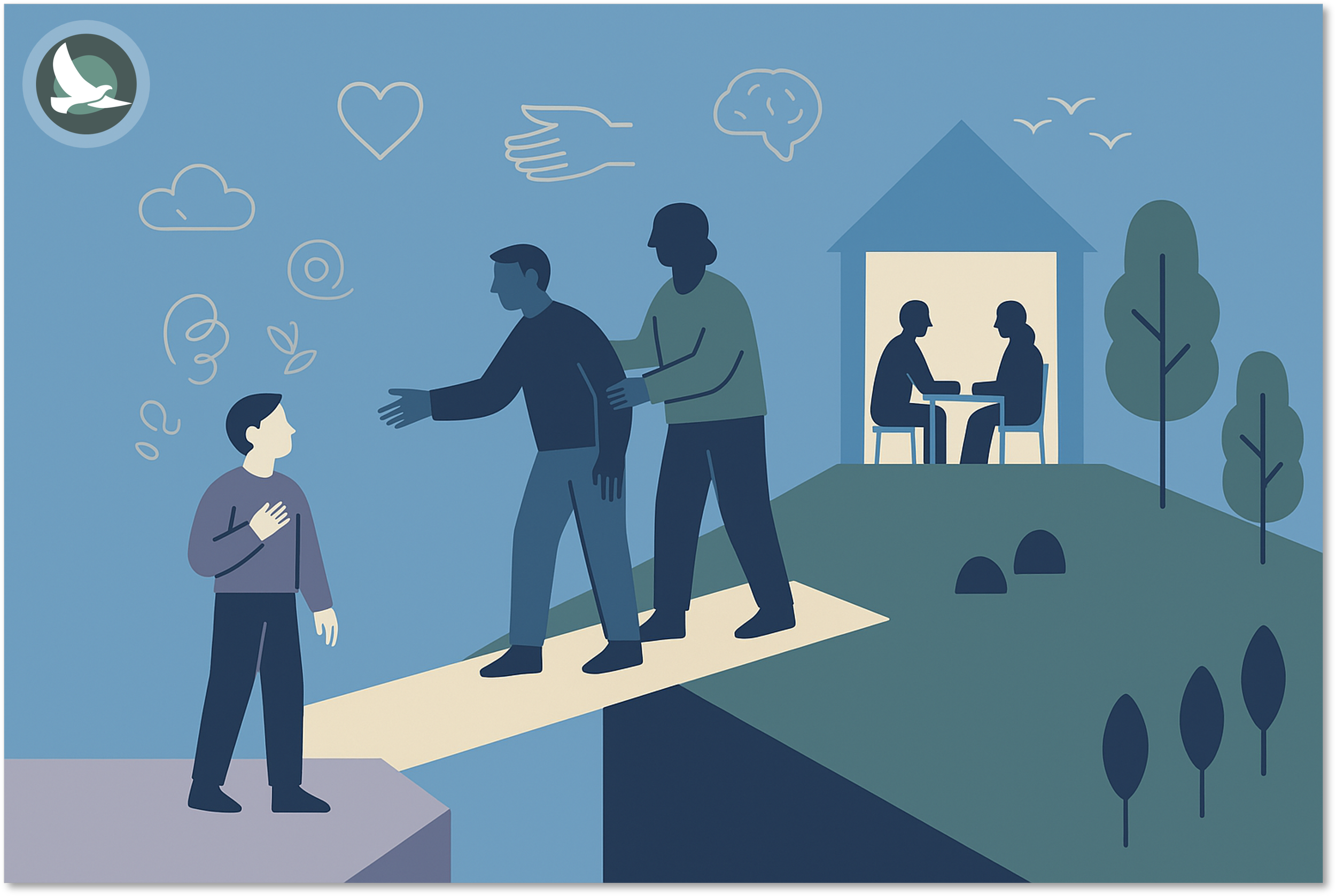 Teen and parent learning about mental health, emotional wellbeing, stress, anxiety, and practical coping tools
