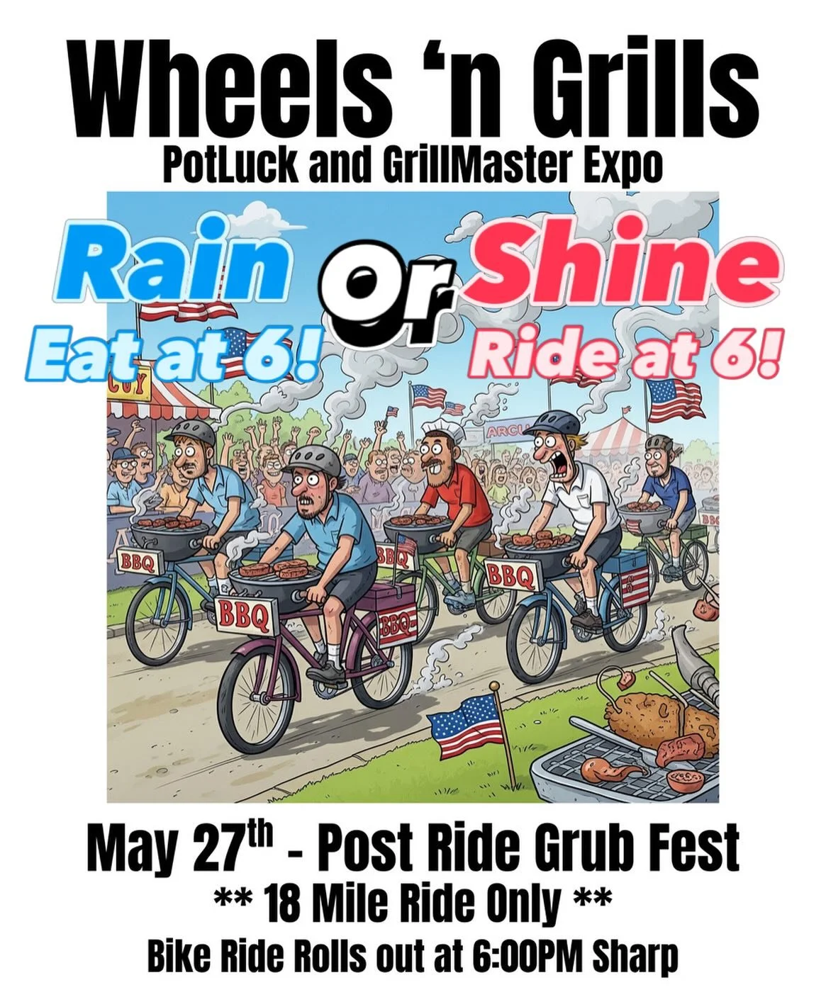 A &lsquo;Merica holiday always call for a shin dig!
Bring your beers and your meats and a side if that&rsquo;s more your speed - and we&rsquo;ll decide who&rsquo;s *King of the Grill* till next time on July 1st!