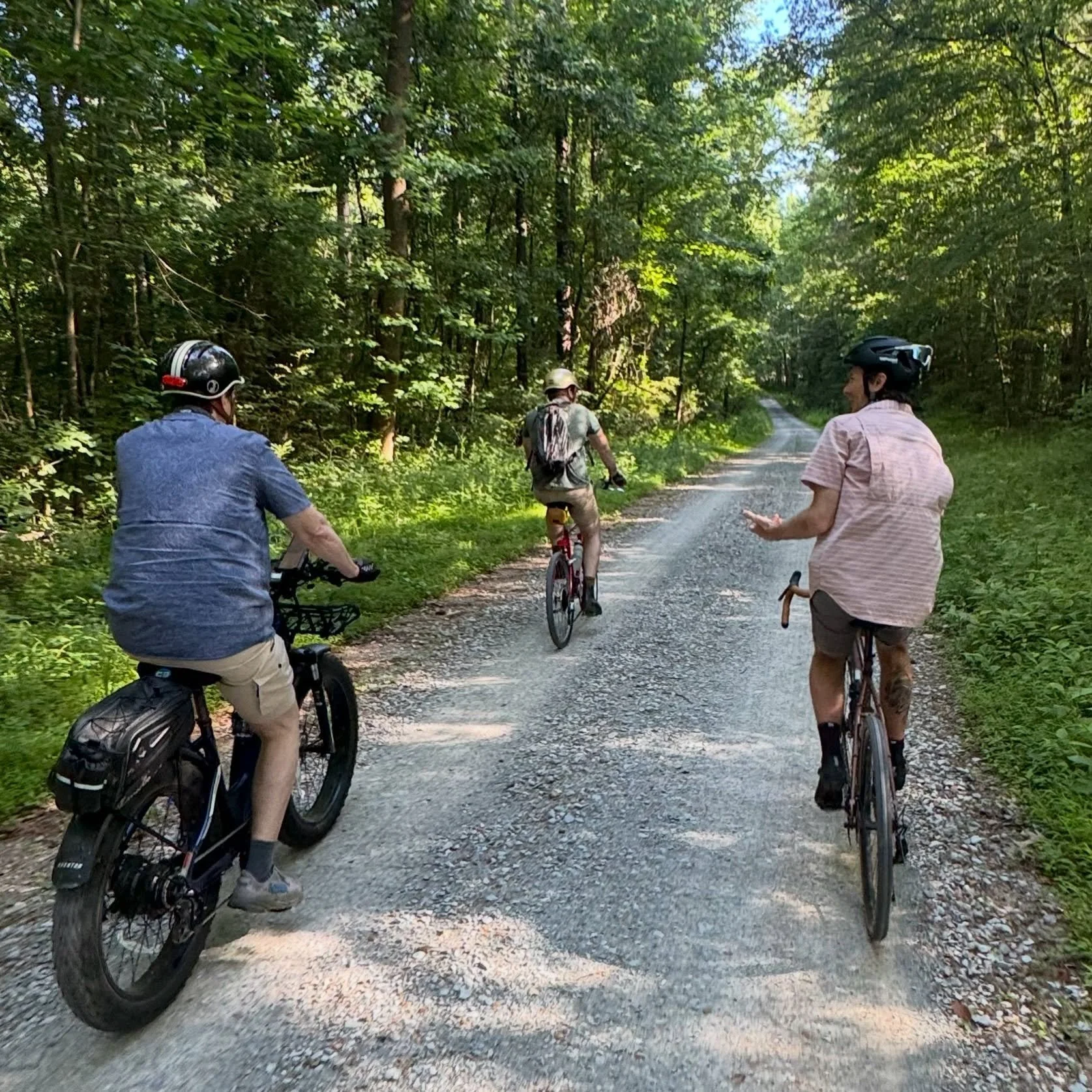 Our first Birds on Bikes group covered 15 miles and saw TWENTY THREE species of birds today! Highlights included three Barred Owls, a Mississippi Kite, a Green Heron, and a Red-Headed Woodpecker. And as is typical for Wheeler, lots of other wildlife 