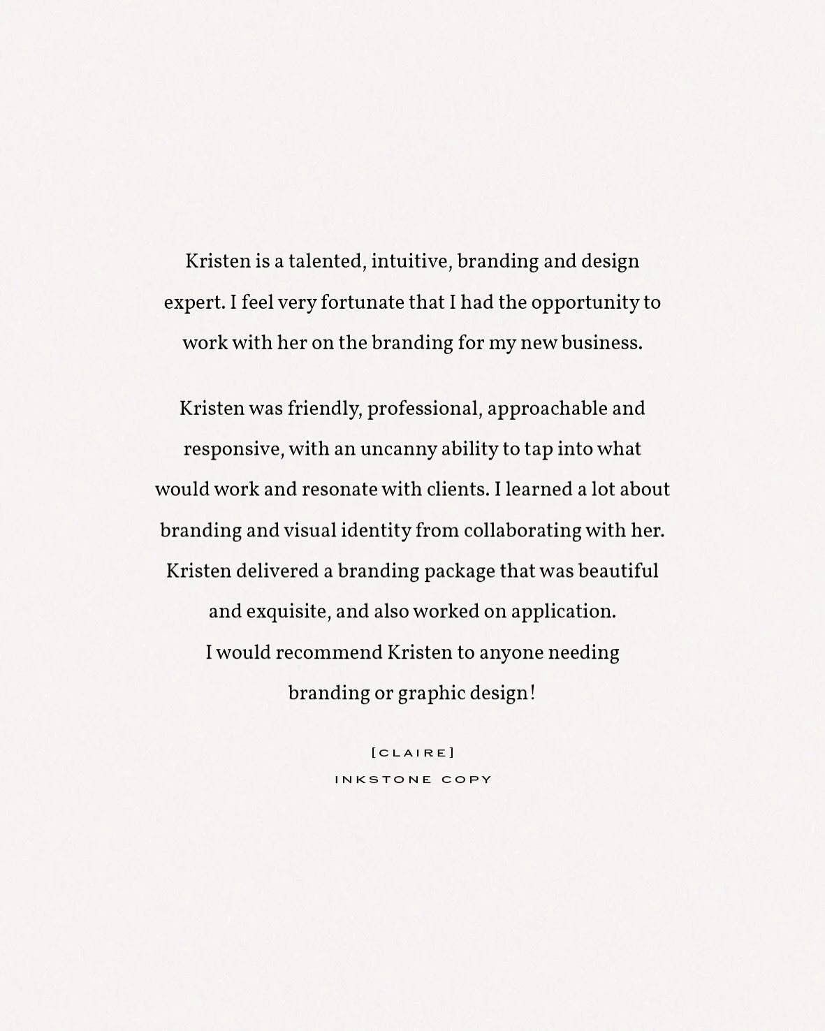 A little first look at @inkstonecopy and the most lovely words from Claire herself. Oh how I love my job ☺️