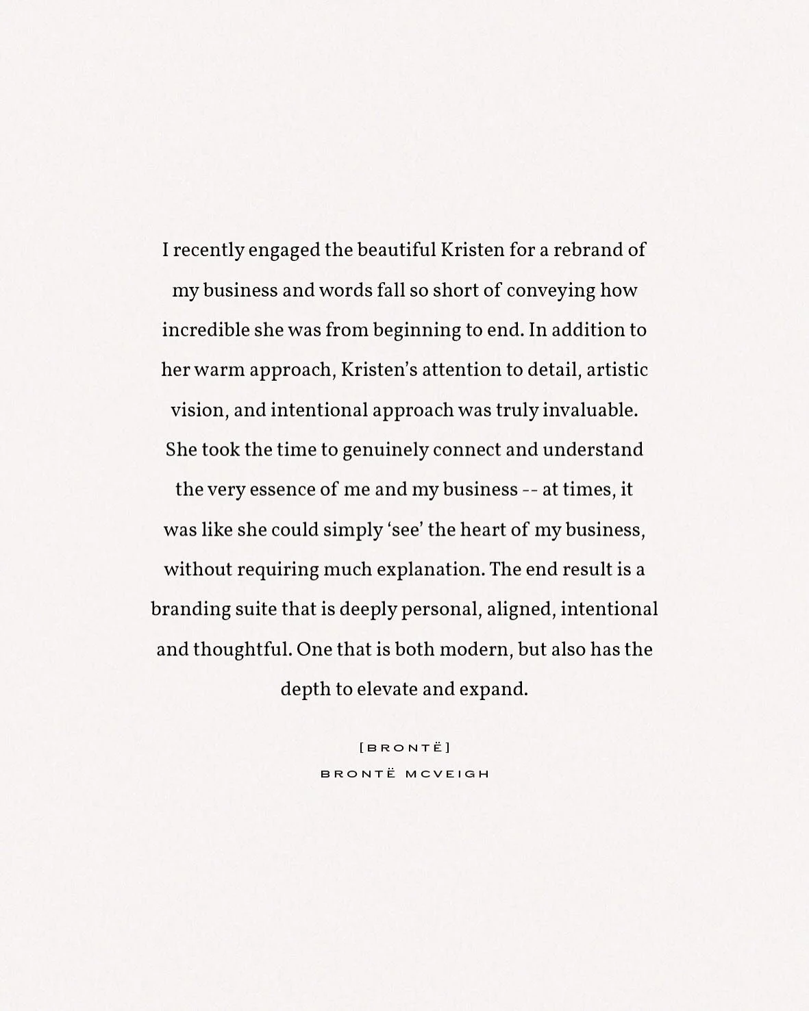 Watching all the pieces from @brontemcveigh recent rebrand fall into place has been such a highlight. More from my time with B is still to come, but I&rsquo;m taking a moment to bask in this and appreciate how wonderfully trusting my clients are. Bro