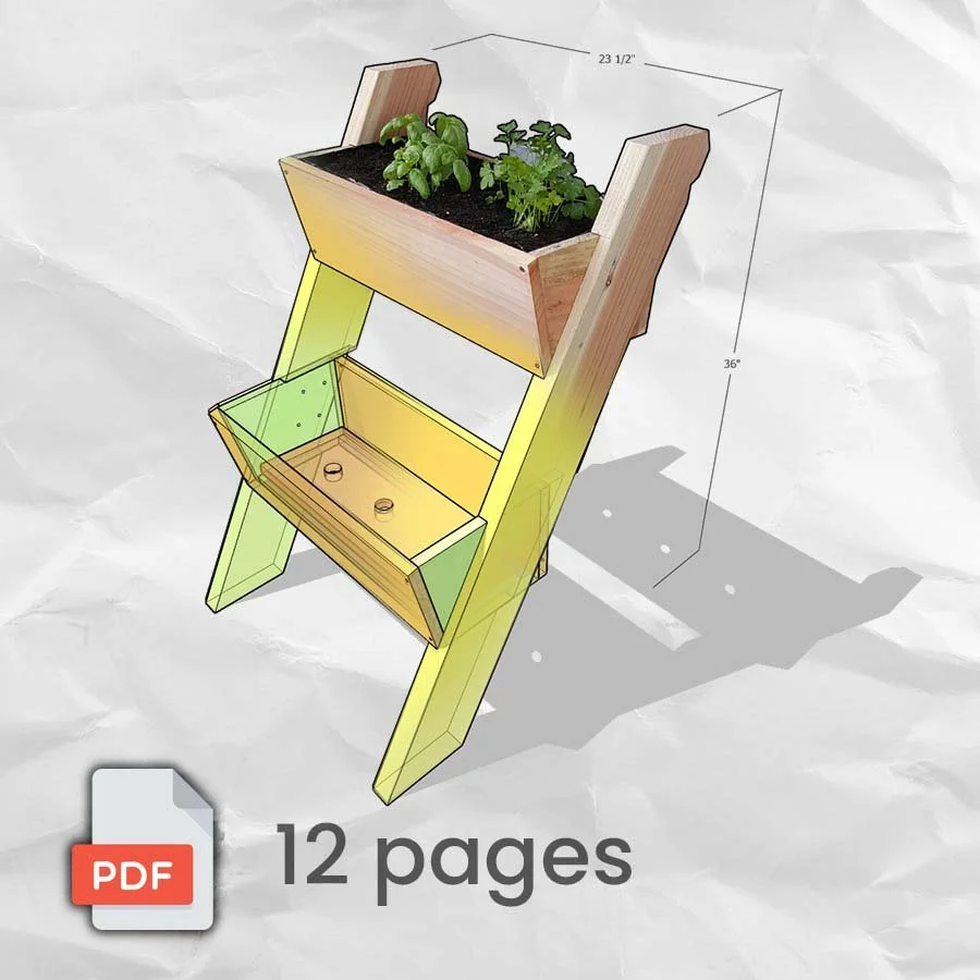 Leaning Planter Box Plans  Bob's Wood Stuff