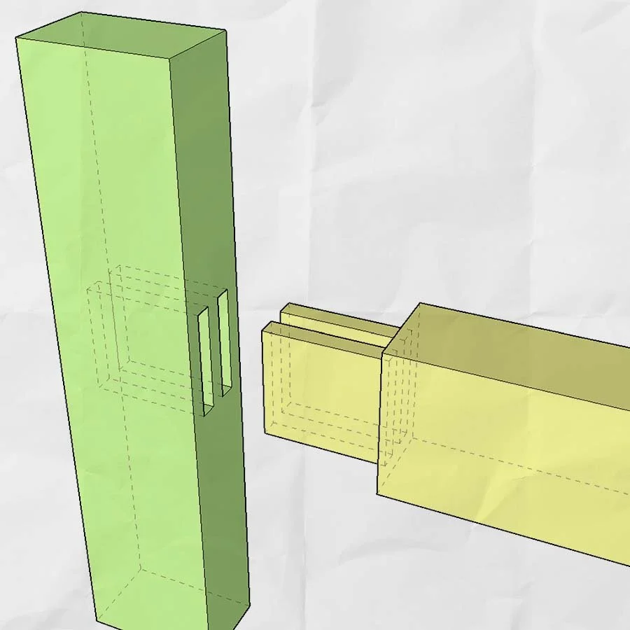 Beveled Shoulder Mortise and Tenon Plans — Bob's Wood Stuff