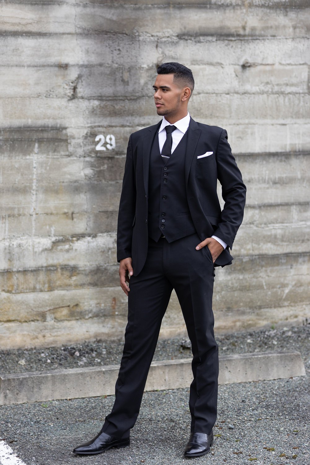 black suit for hire