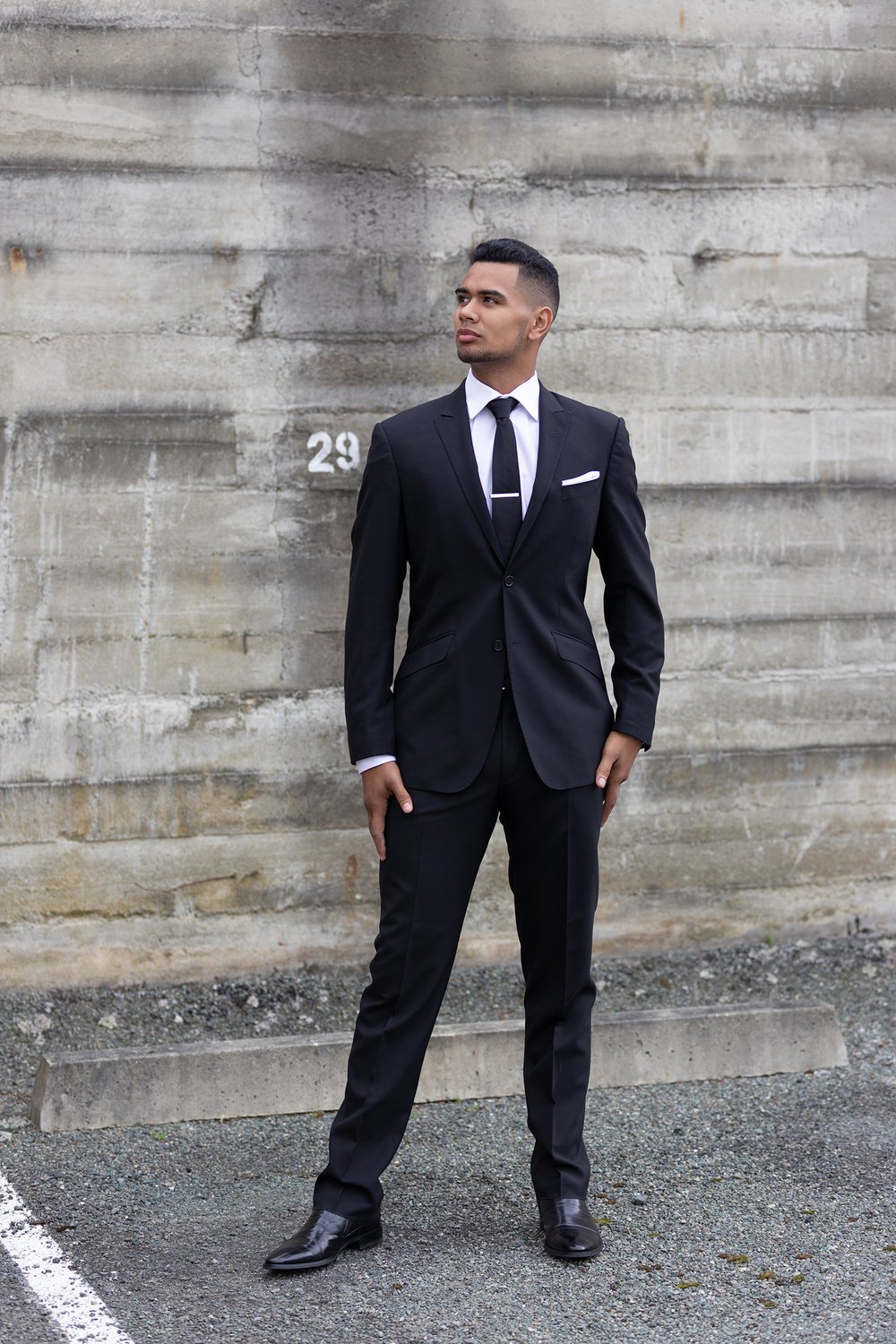 black suit for hire