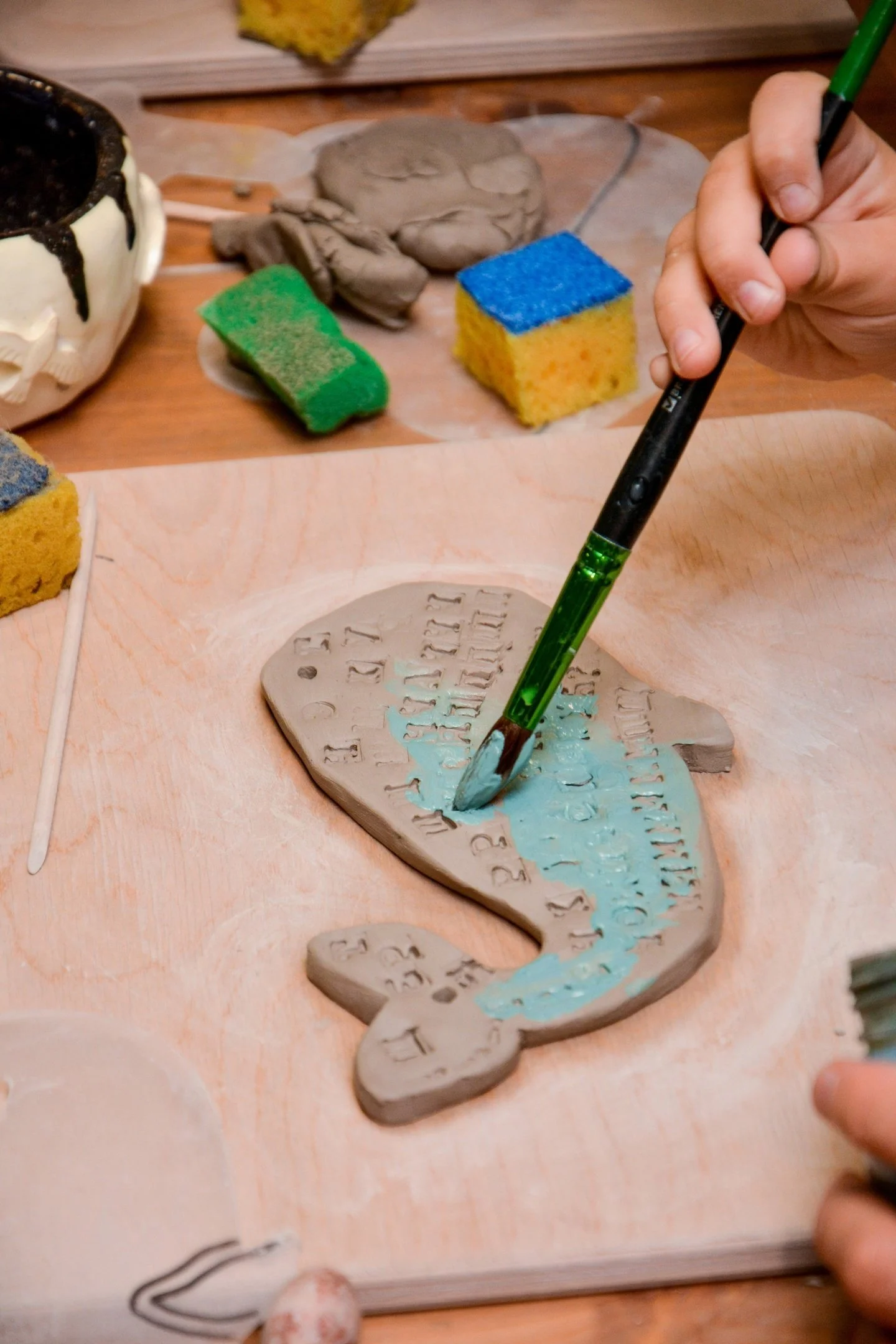 What affects the final color of a piece after firing?