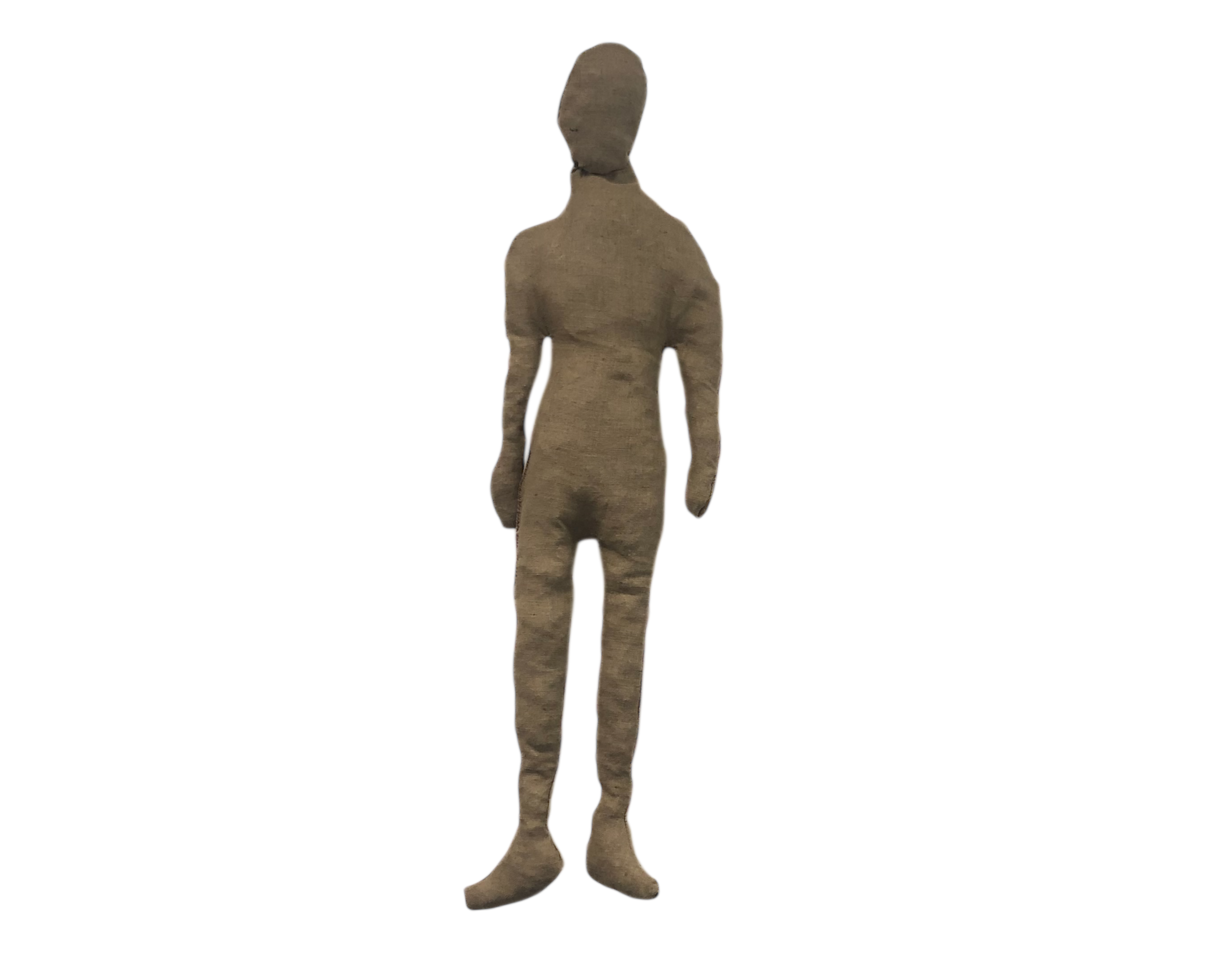 The work NOBODY is a travelling work that represents the animate in an inanimate form. Having used my own dimensions of the body I created who is NOBODY: it is not a body.