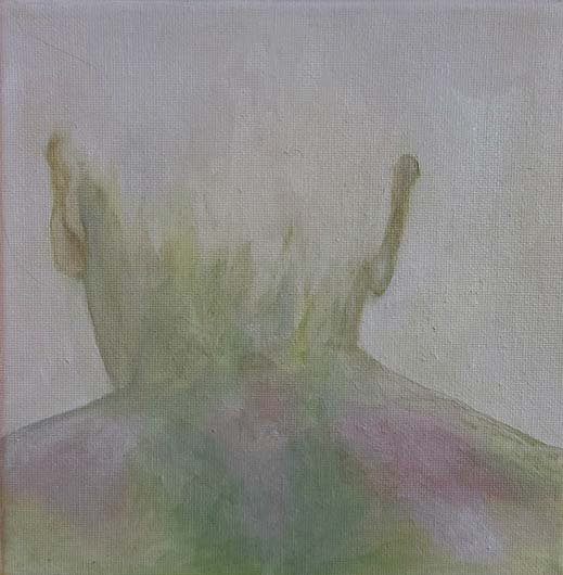 "Van Voor Naar Achteren Van Links Naar Rechts"
Oil on canvas
15 x 15 cm
2025