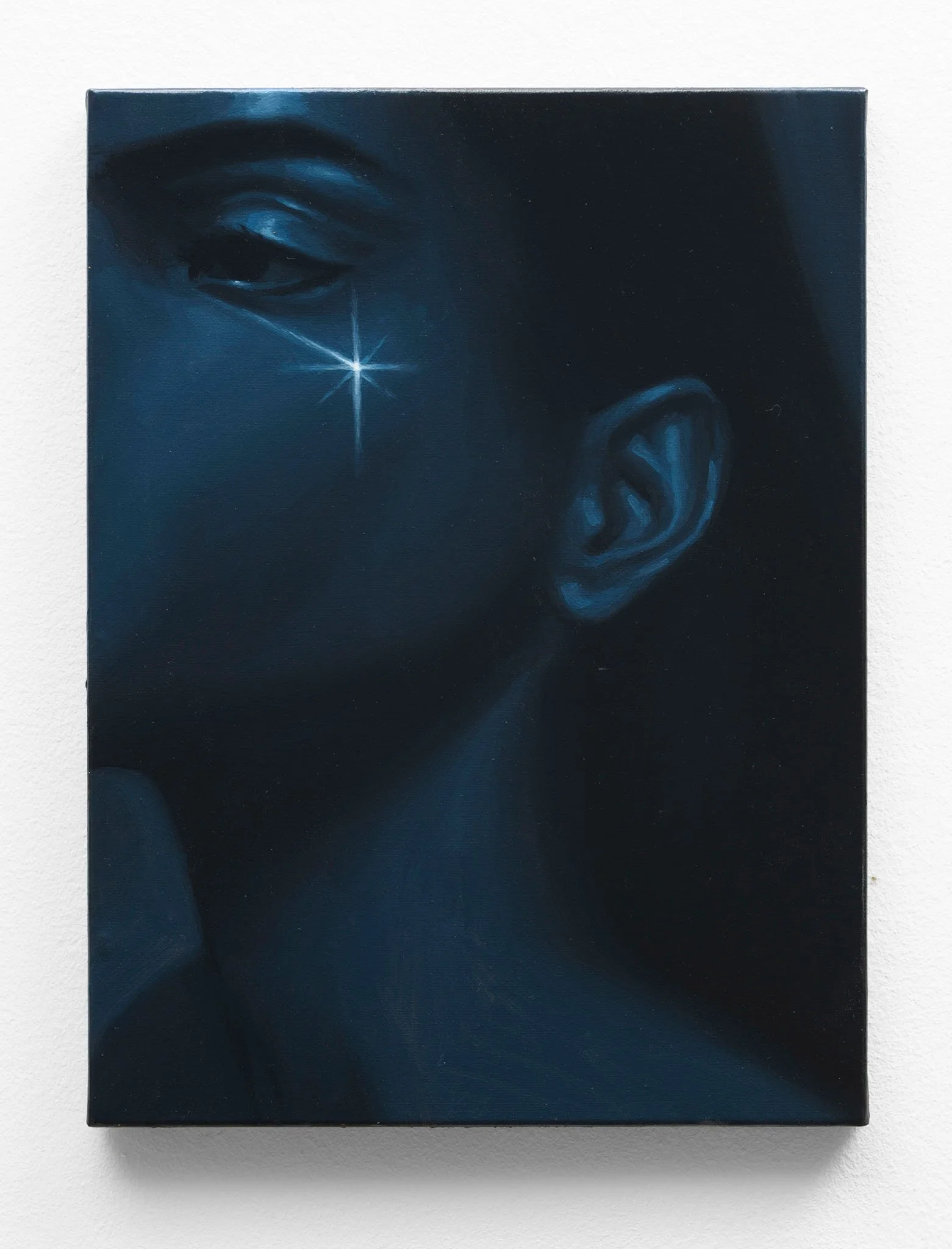 Francesco Andreozzi “Quando nasce una stella”, 2023, olio su tela, cm 40 x 30, courtesy Gilda Lavia, ph Giorgio Benni