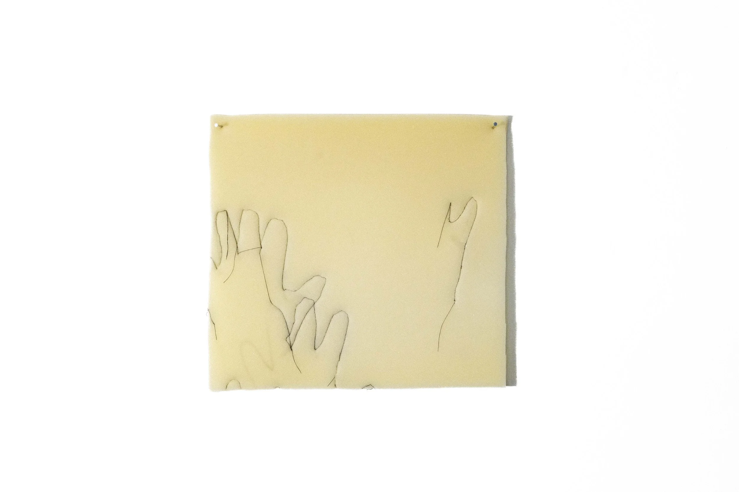 PINKY PROMISE
29 x 30 x 1 cm
Thread on sponge
2026