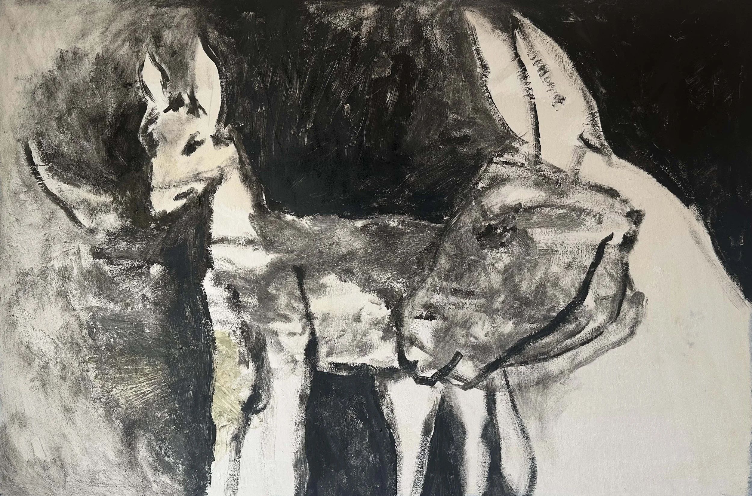 GOODBOY
90 x 60 cm
Oil on wooden pannel
2026