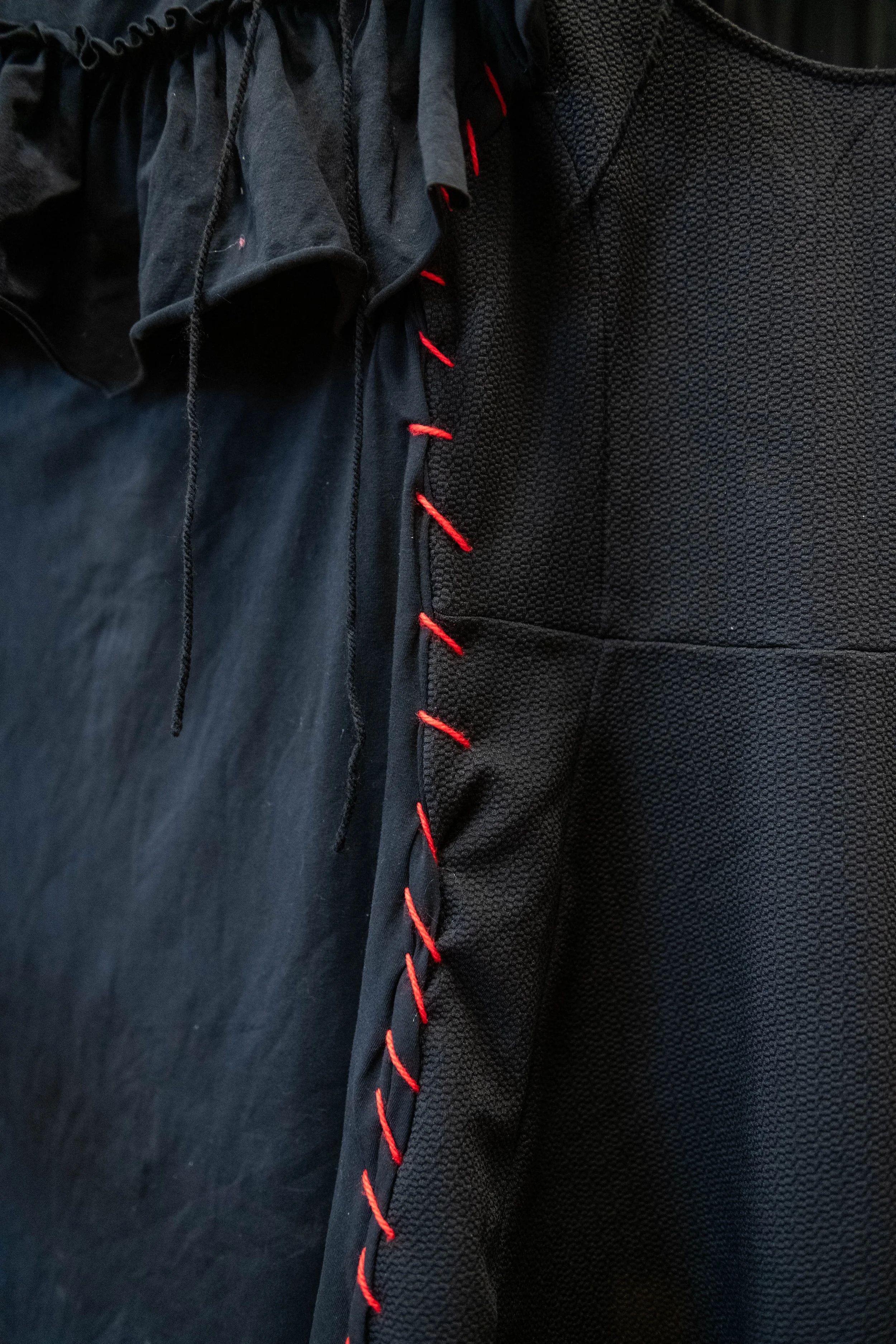 Nathalia Koux
"Dress Without A Body"
Installation with dresses, red thread, acrylic (2024)