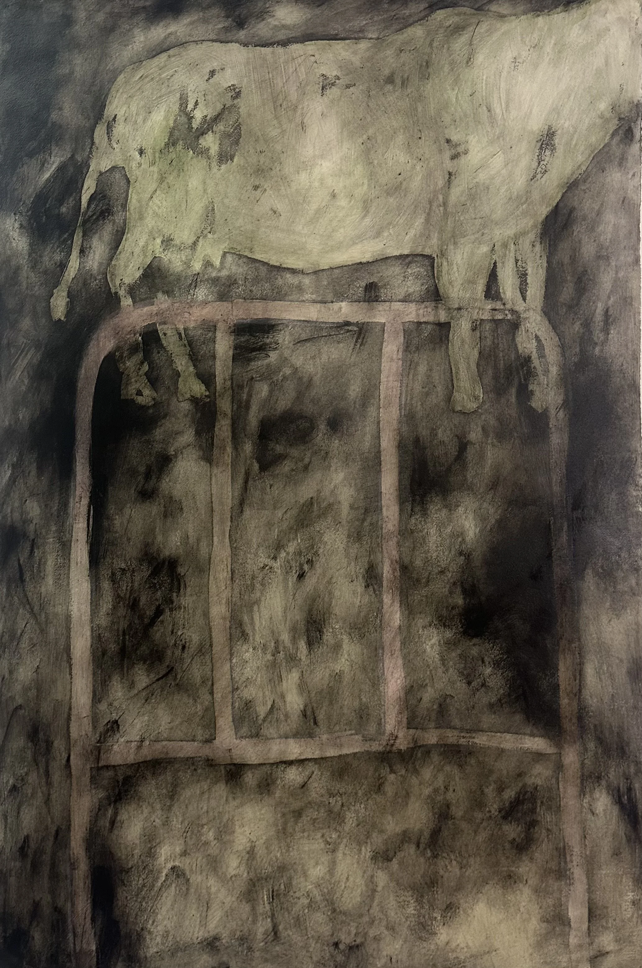 MOETJE
Pigments and varnish on cotton paper
80 x 120 cm
2026