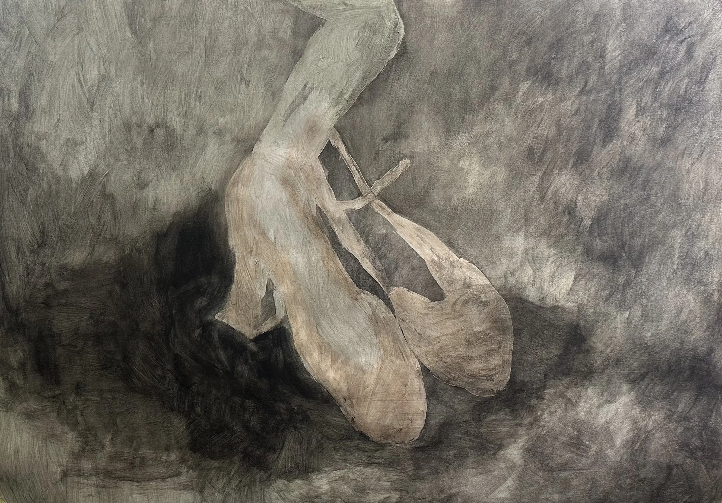 MEISJELIEF
Oil and pigments on paper
mounted on wooden frame
90 x 60 cm
2025