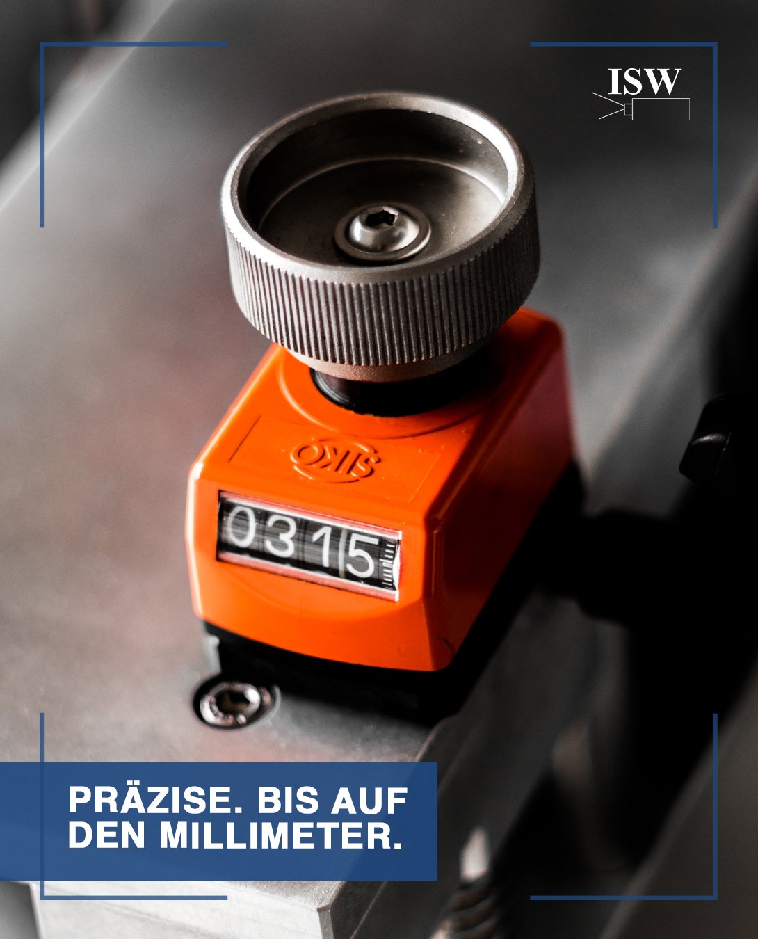 Einstellbereich im 1/10 Millimeter Bereich - 𝗣𝗥𝗔̈𝗭𝗜𝗦𝗘