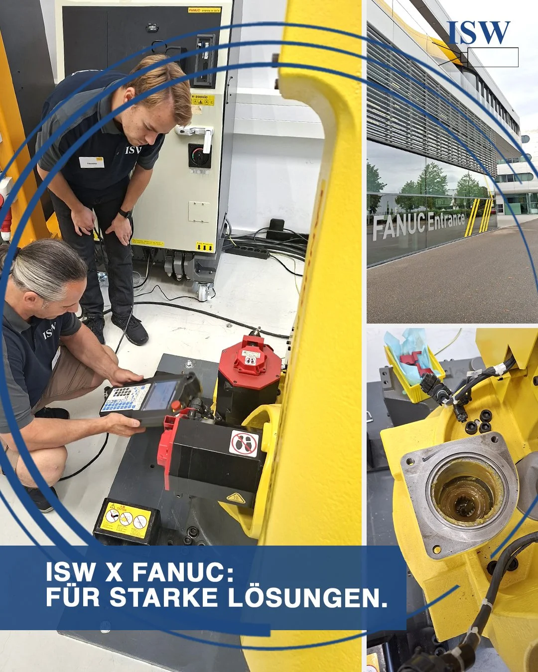 Zwei ISW Mitarbeiter Robotik Schulung
