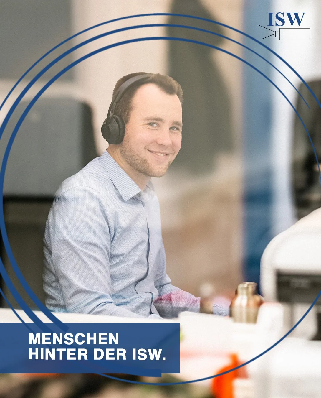 ISW Mitarbeiter Kopfhörer