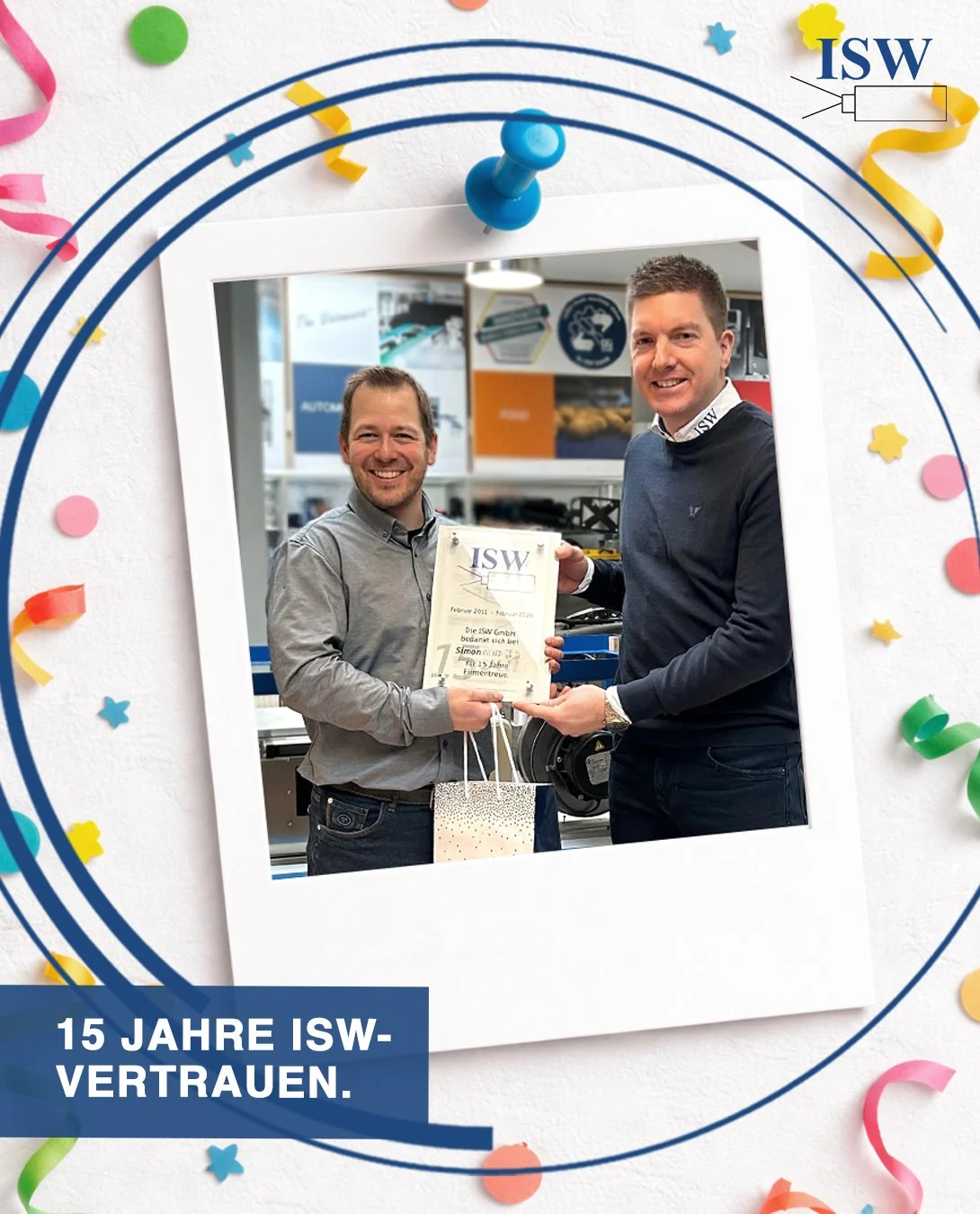 15 Jahre ISW – und Simon von Anfang an mittendrin.