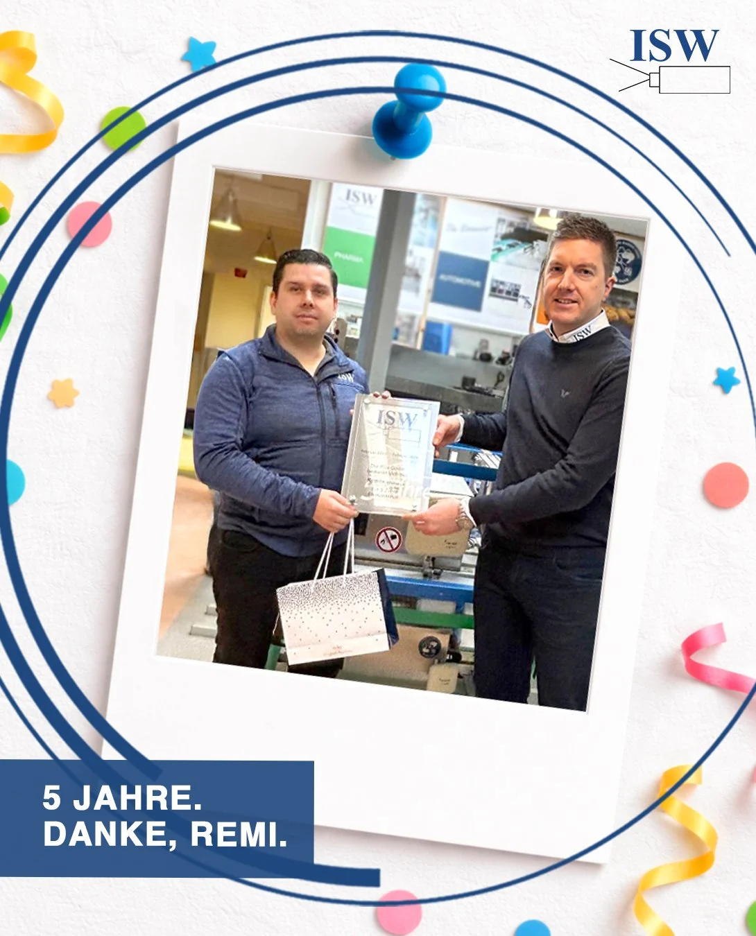 5 Jahre ISW – 5 Jahre Remi!