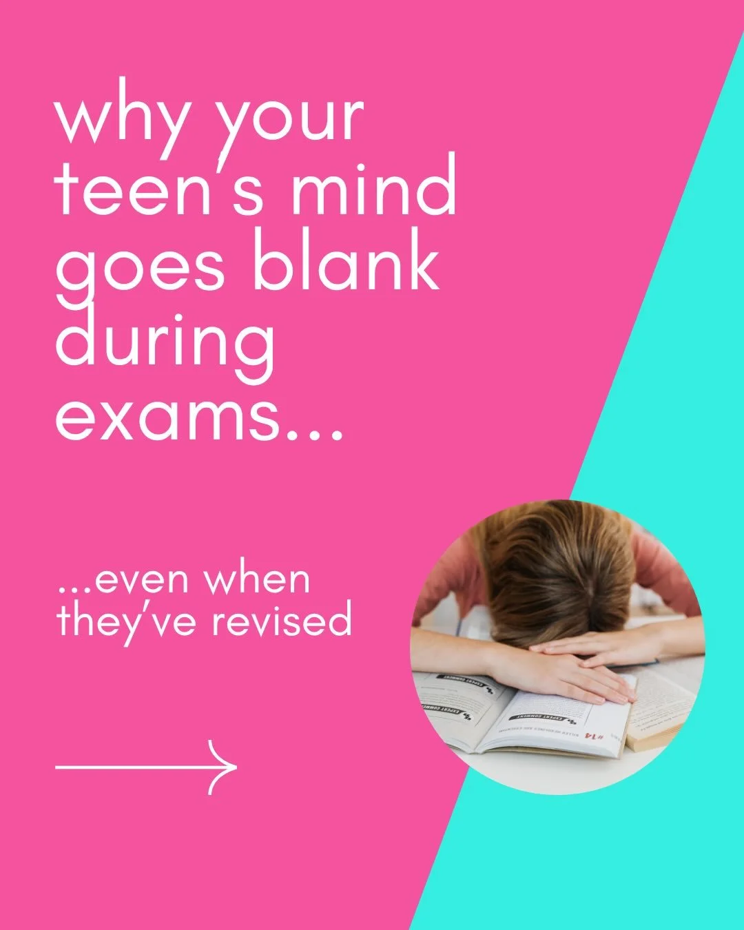 Why your teens mind goes blank in exams.
If your teen is coming out of exams saying
"i knew it... I just couldn't get it out" - this is often why.

It's not about ability.

It's how the brain responds under pressure.

I'm seeing this more a