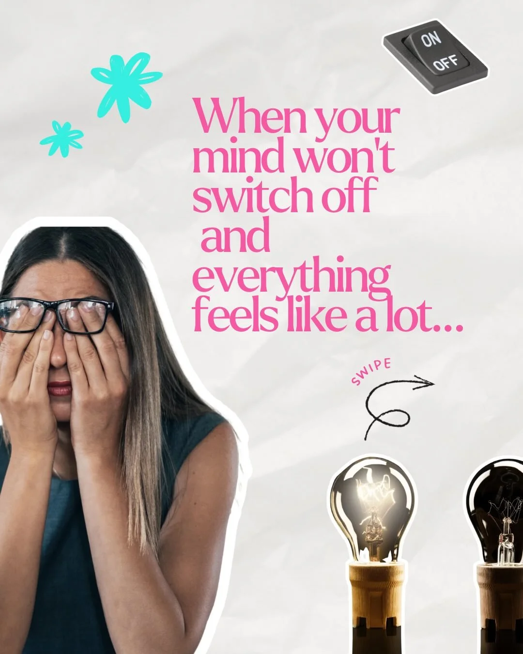 When your mind won&rsquo;t switch off, it can feel like everything is building at once.

And the instinct is often to keep going.
Push through.
Hold it together.

But that usually adds more pressure.

What helps more is learning how to settle your ne