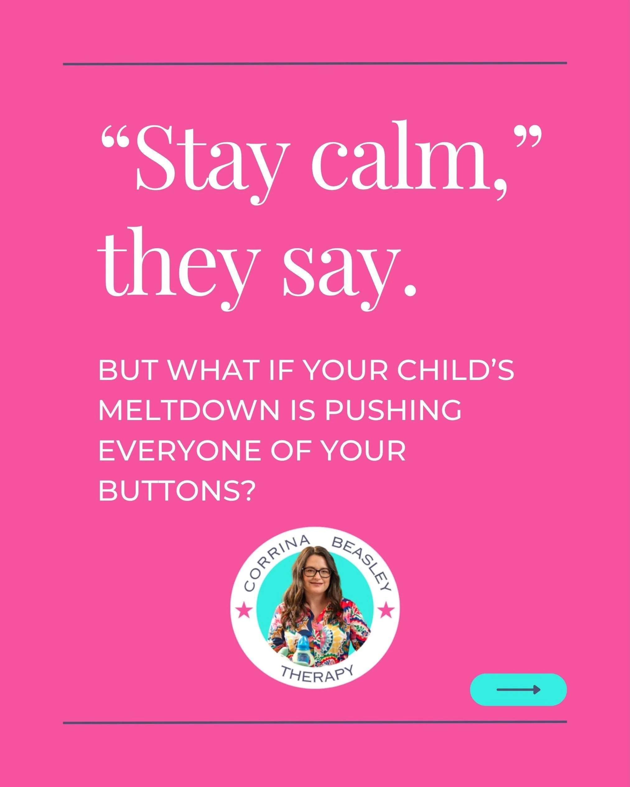 &ldquo;Stay calm.&rdquo;

Excellent advice.

Until it&rsquo;s 6pm, you&rsquo;re tired, dinner&rsquo;s doing something questionable on the hob, you&rsquo;ve asked the same thing approximately 47 times and your child is now shouting because you&rsquo;v