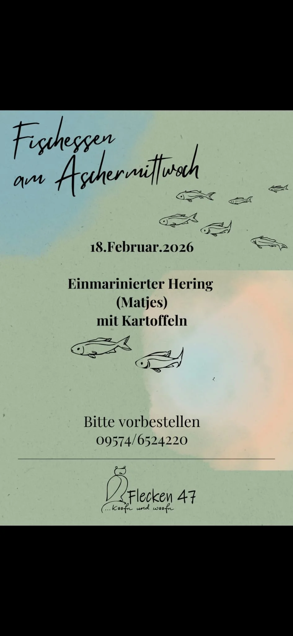 Fischessen am Aschermittwoch im Dorfladen