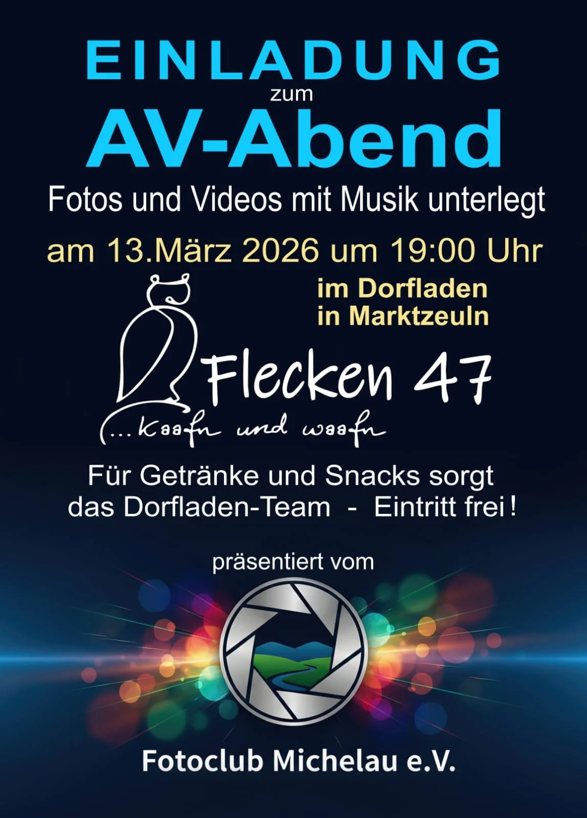 AV-Abend mit dem Fotoclub Michelau