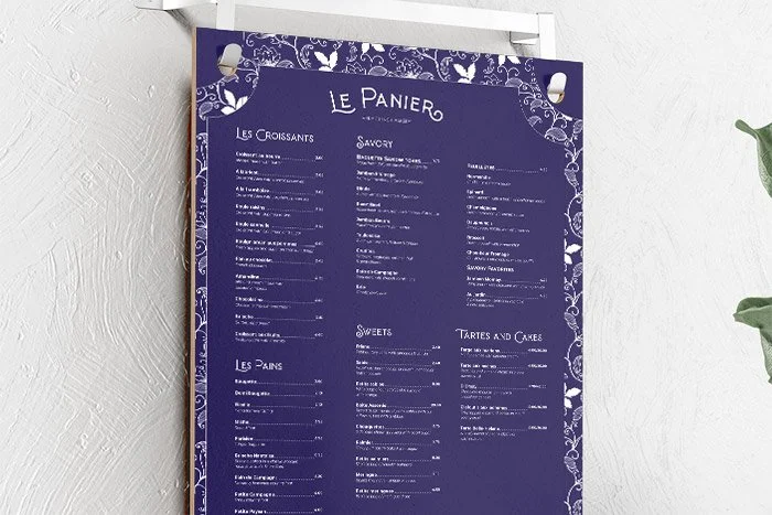 Le Panier Menu