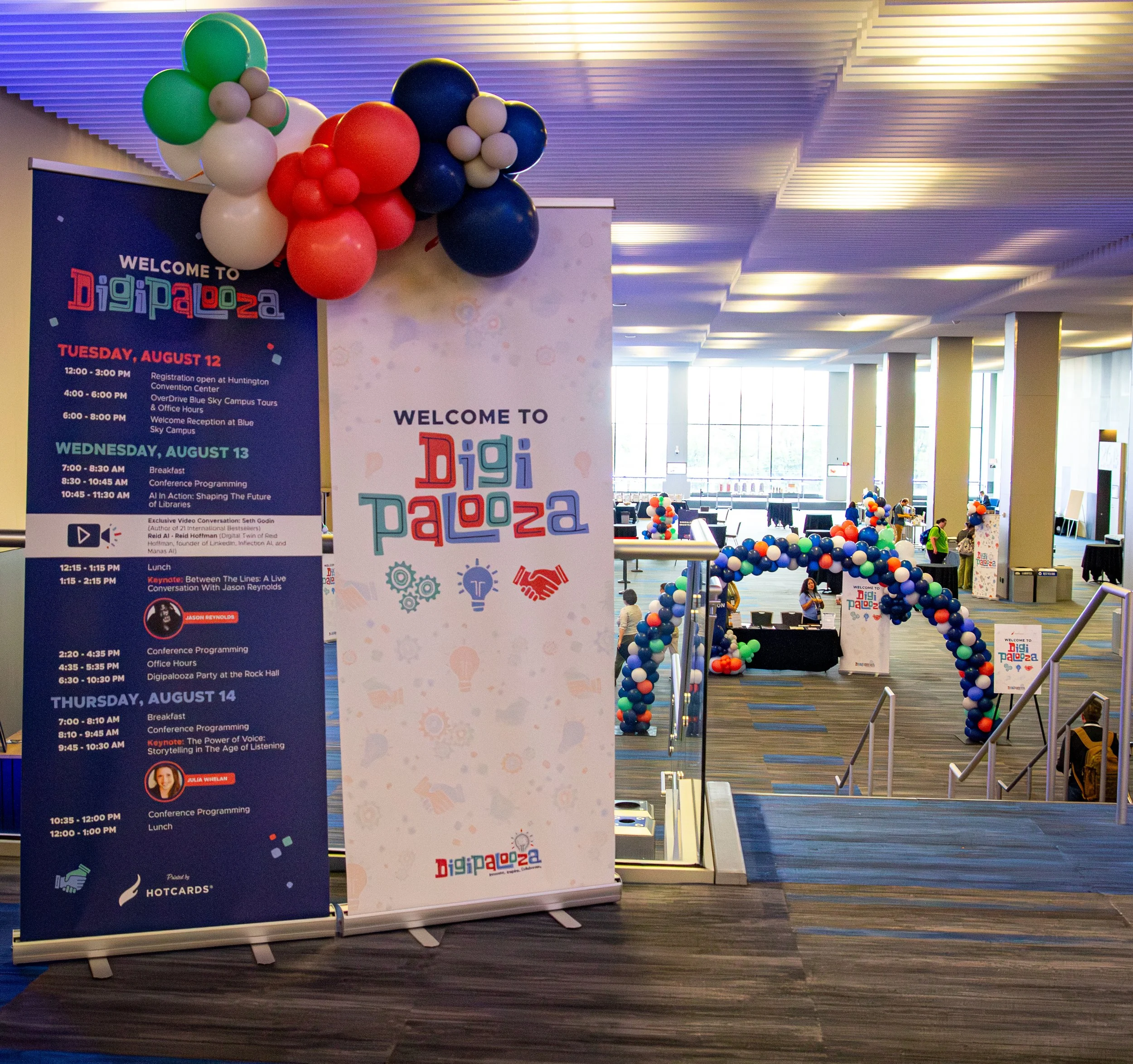 Roll-Up banners pictured at the Huntington Convention Center for the main conference 