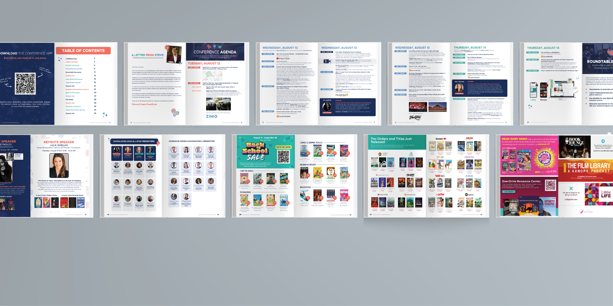 Pages inside the content brochure 