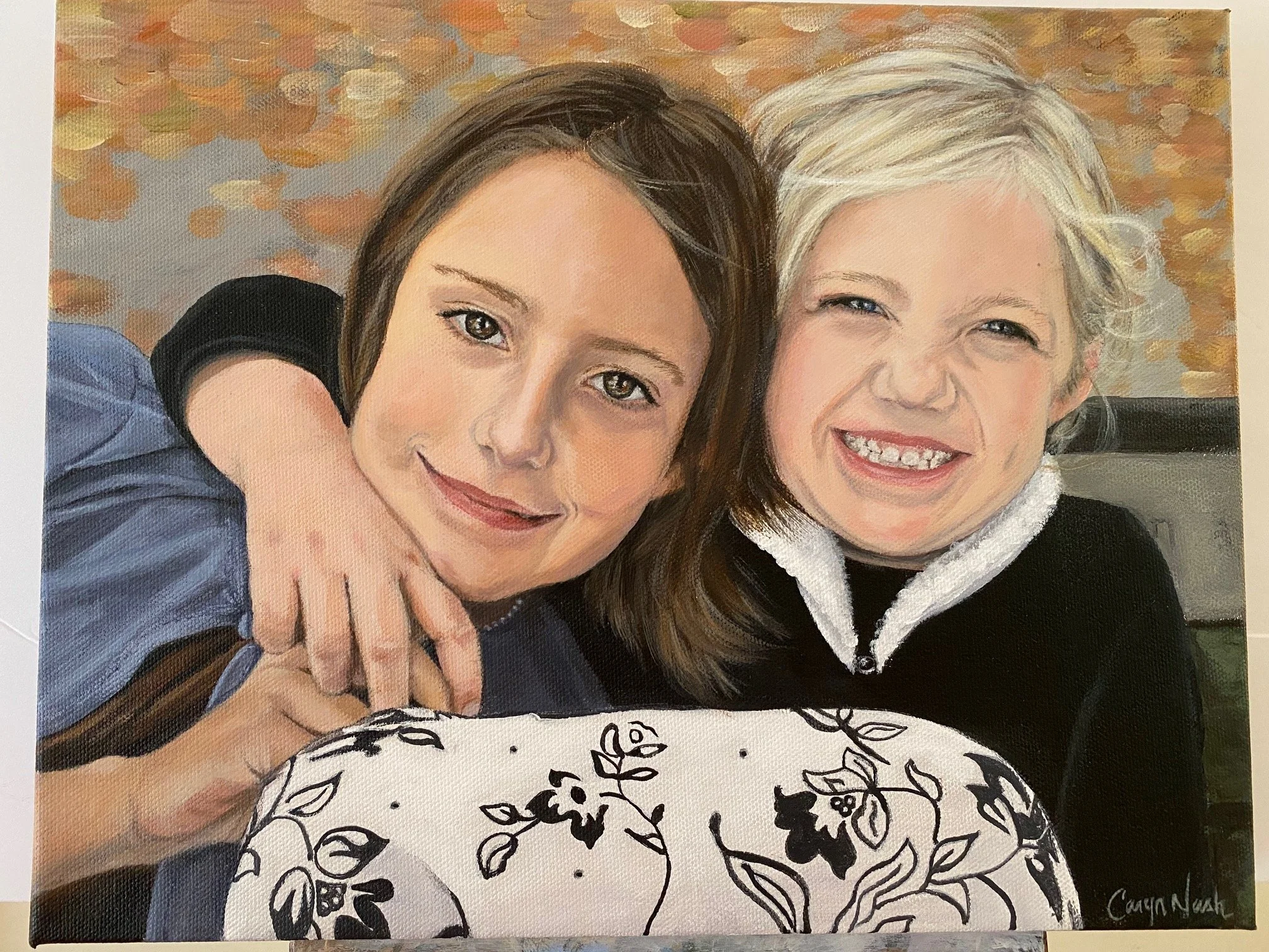 Sisters 11x14 Acrylic.
