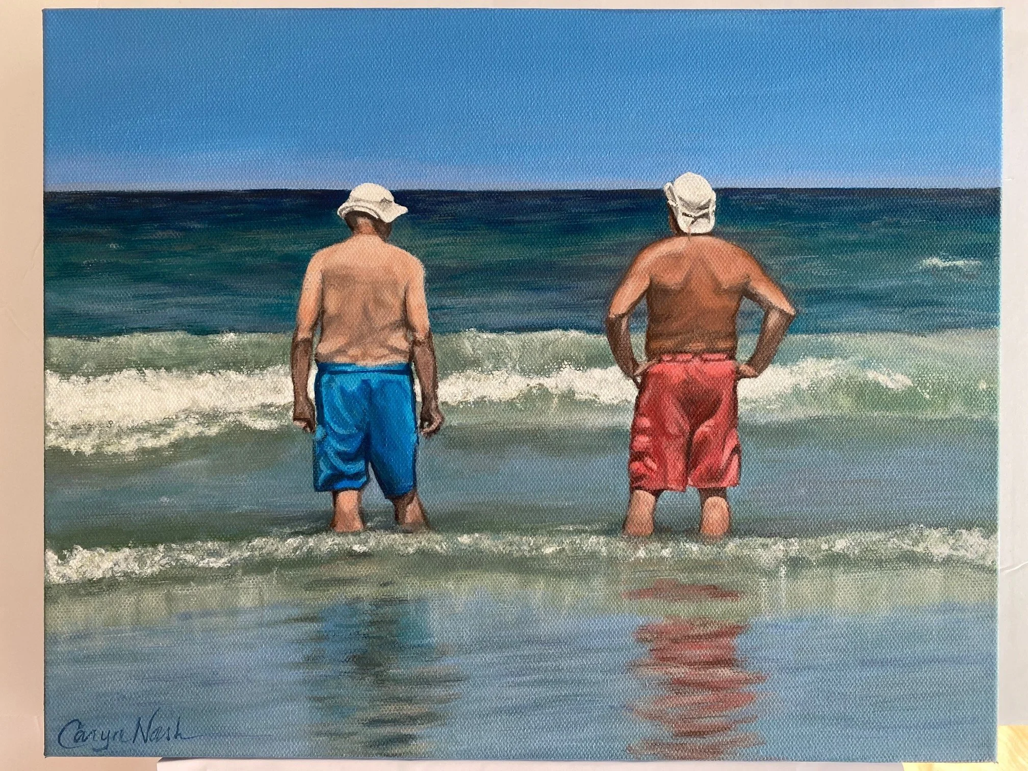 Beach 11x14 Acrylic.
