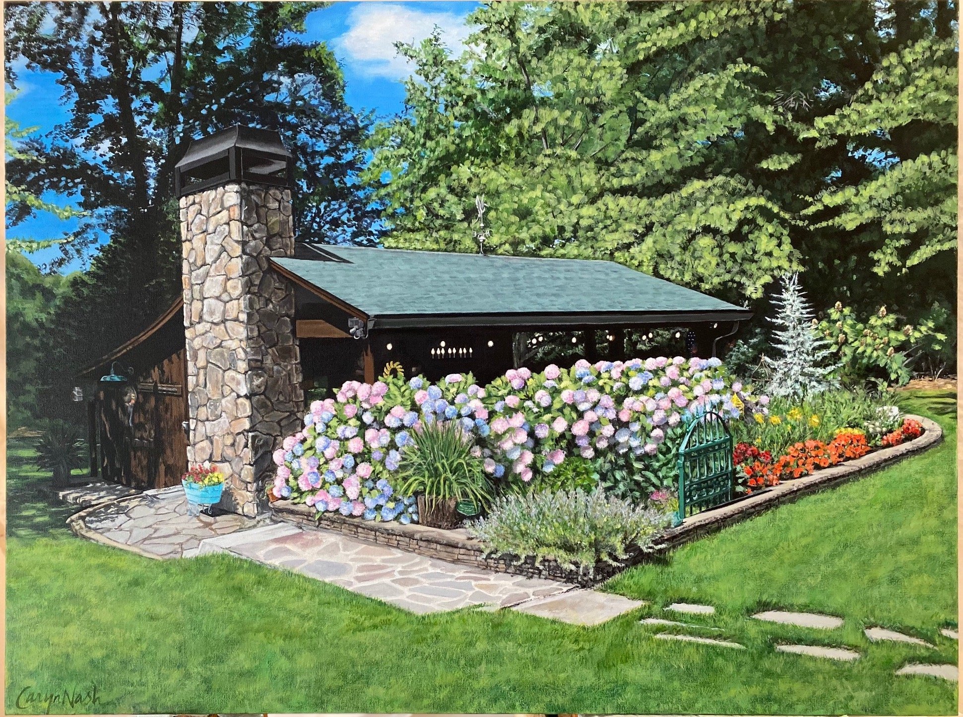 She Shed 30x40 acrylic.