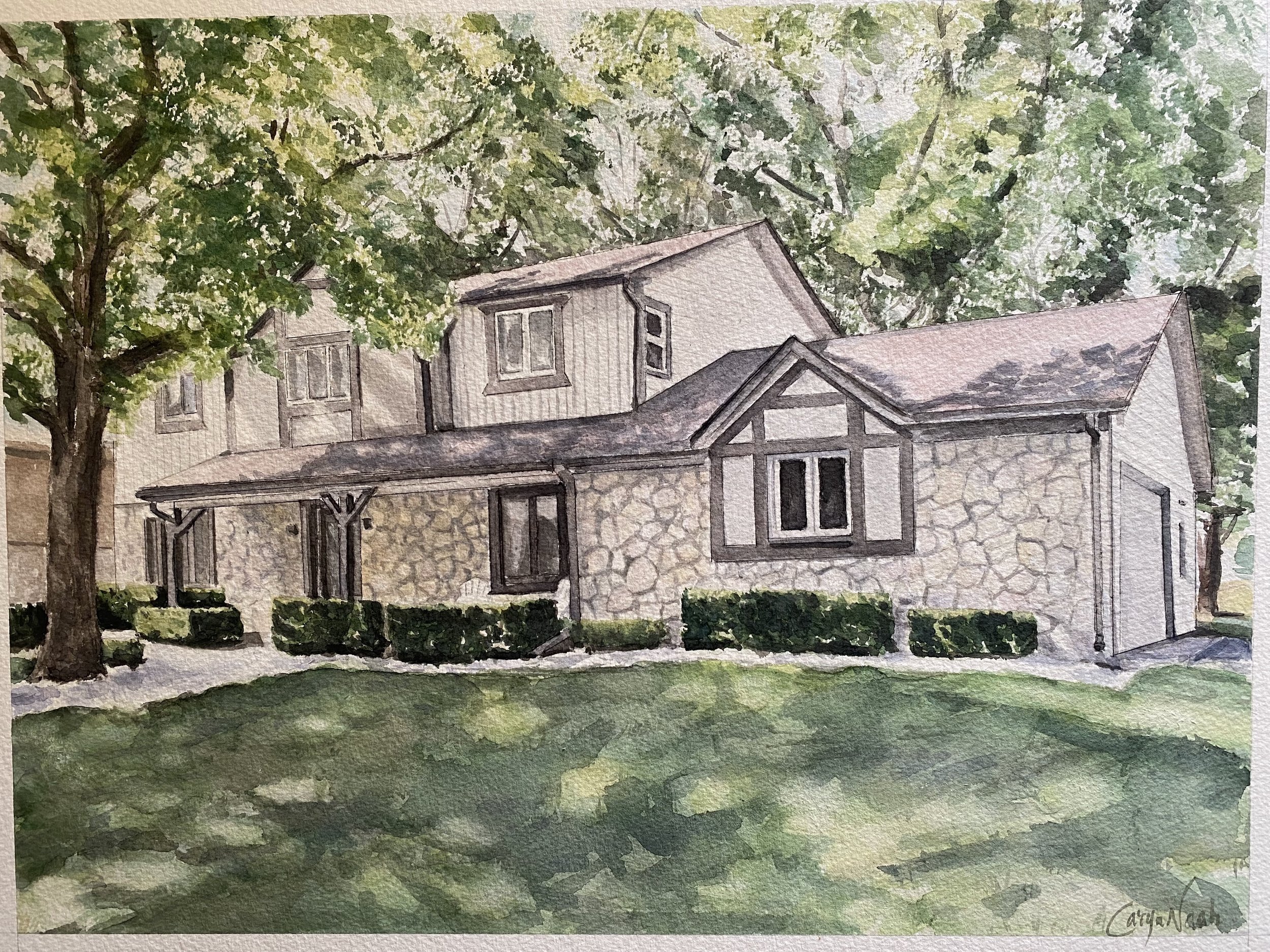 ‘Indiana’ 11x14 watercolor.