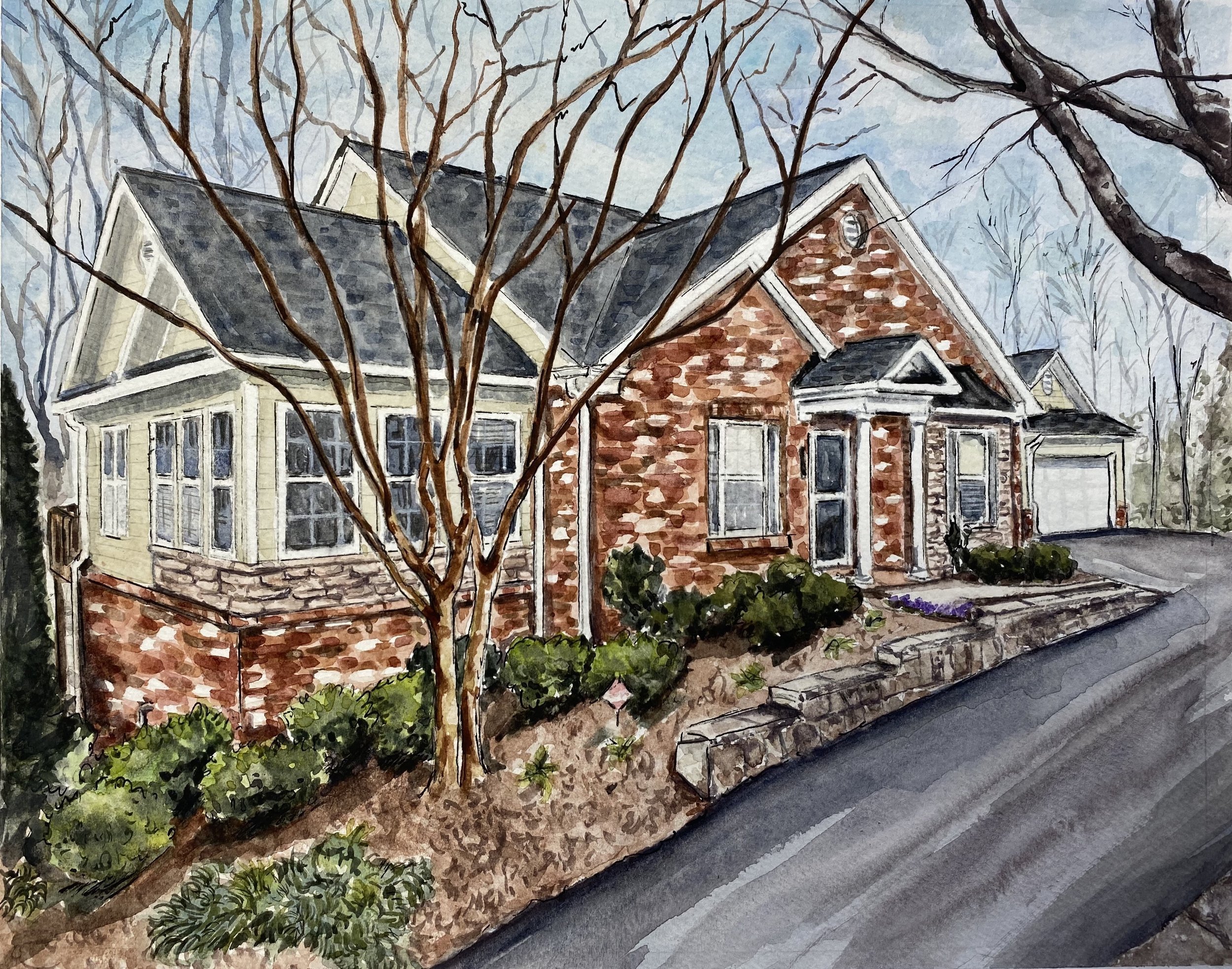 ‘Kate’ 11x14 watercolor.