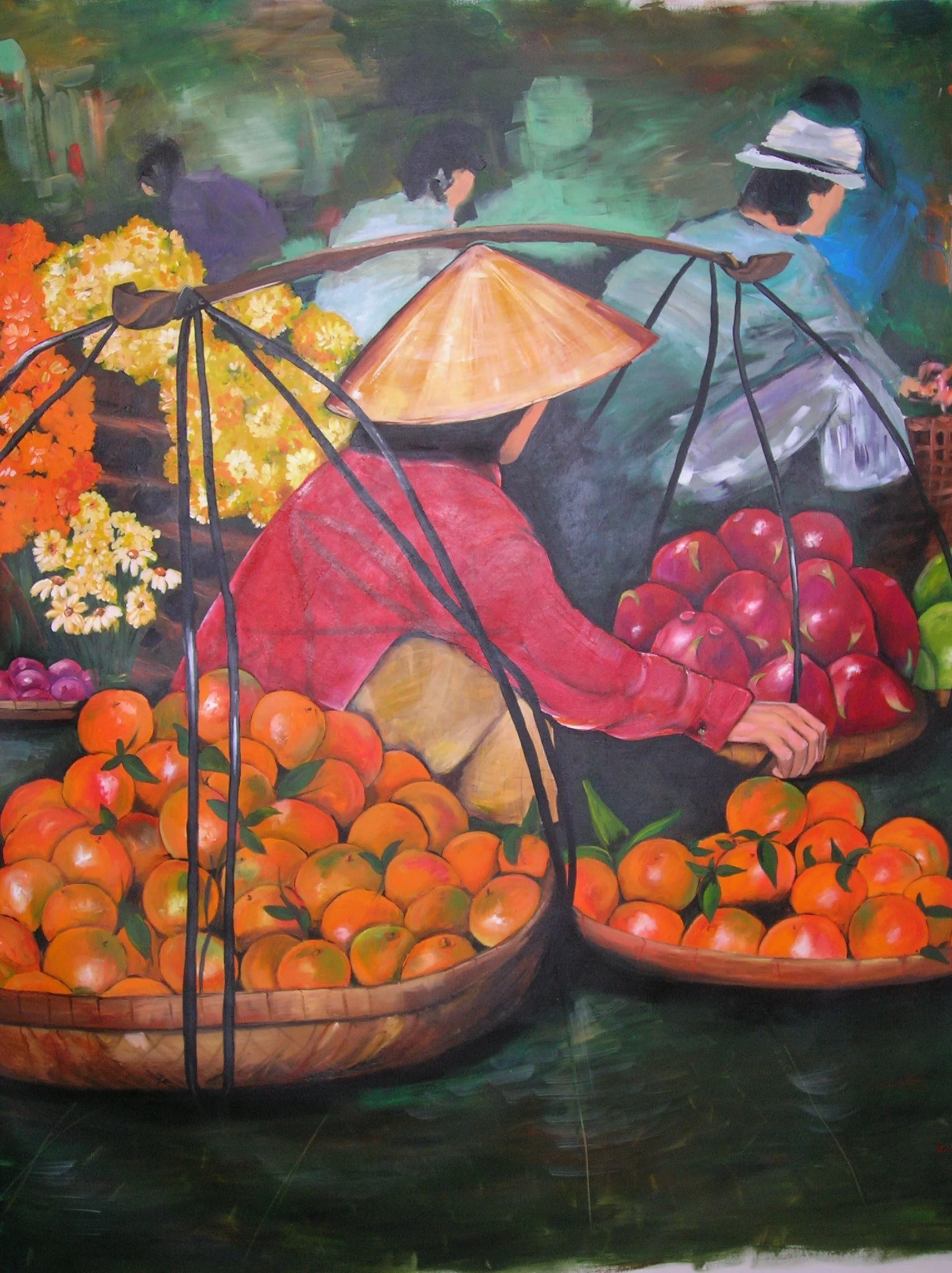 Market. 48x72 Acrylic.