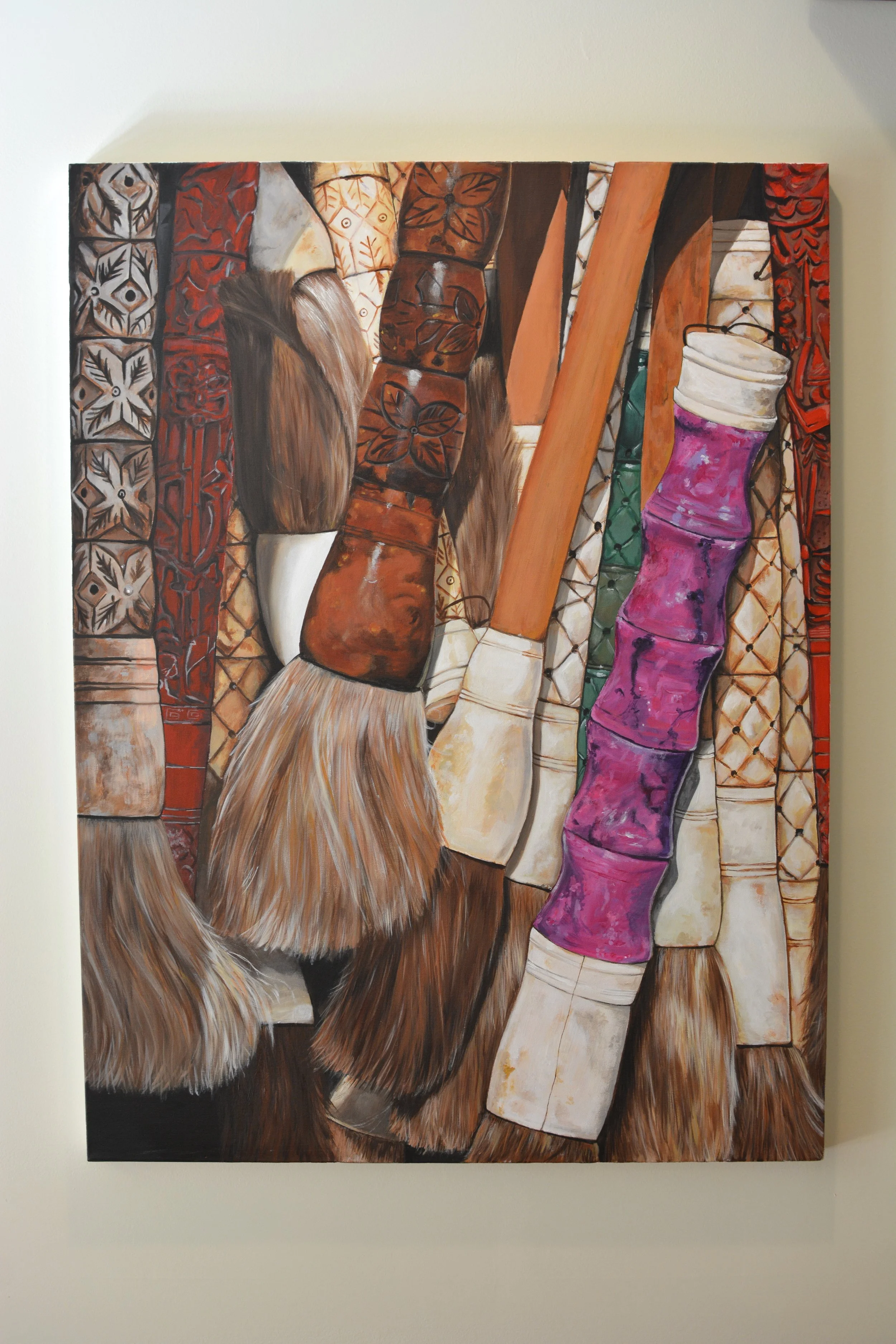 Brushes. 30x40 Acrylic.