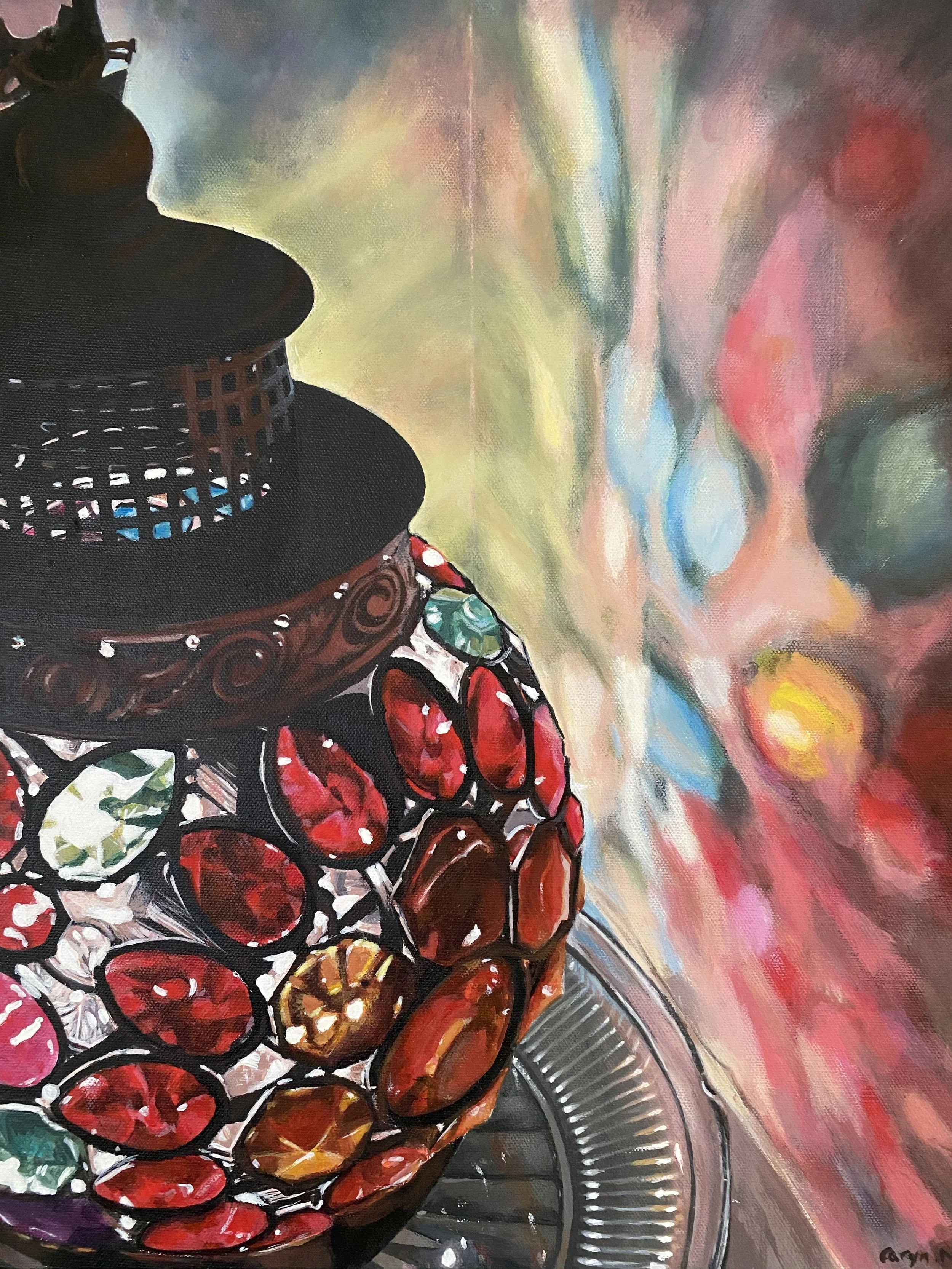Red Lantern  16x20 Acrylic.