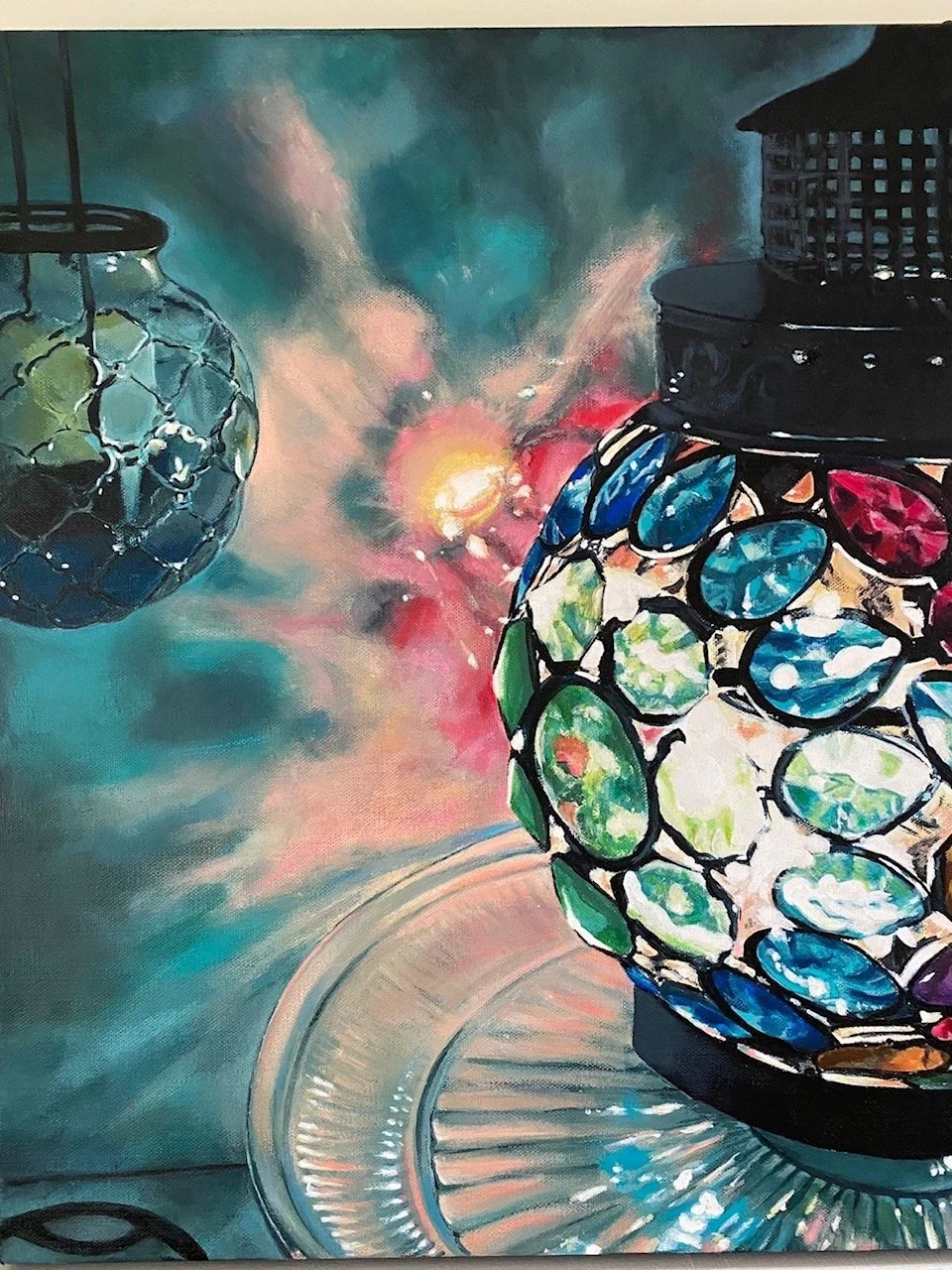Blue Lantern. 16x20 Acrylic.