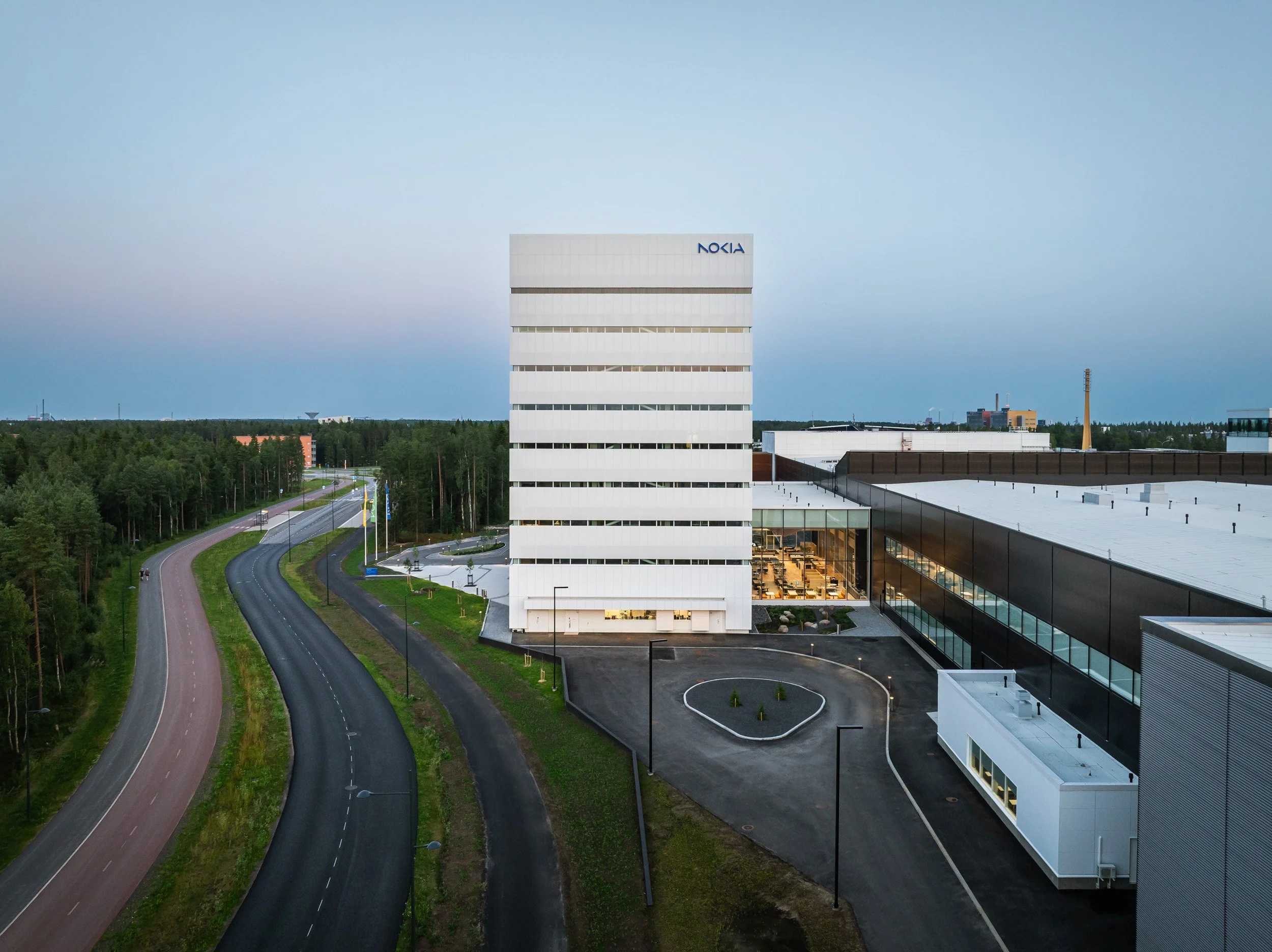 Ilmakuva Nokian kampus, Oulu