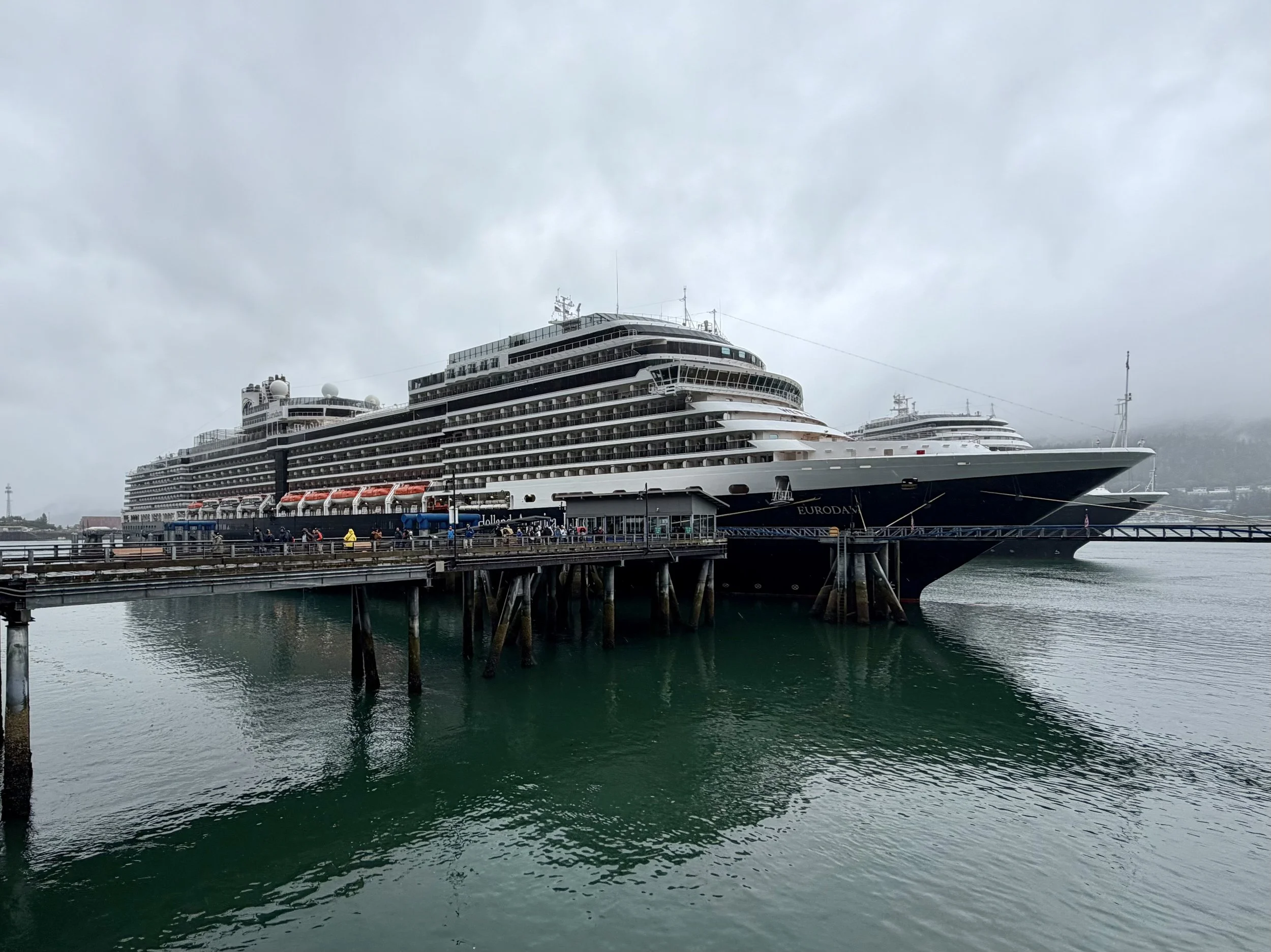  The Holland America Eurodam docked at Juneau, Alaska 