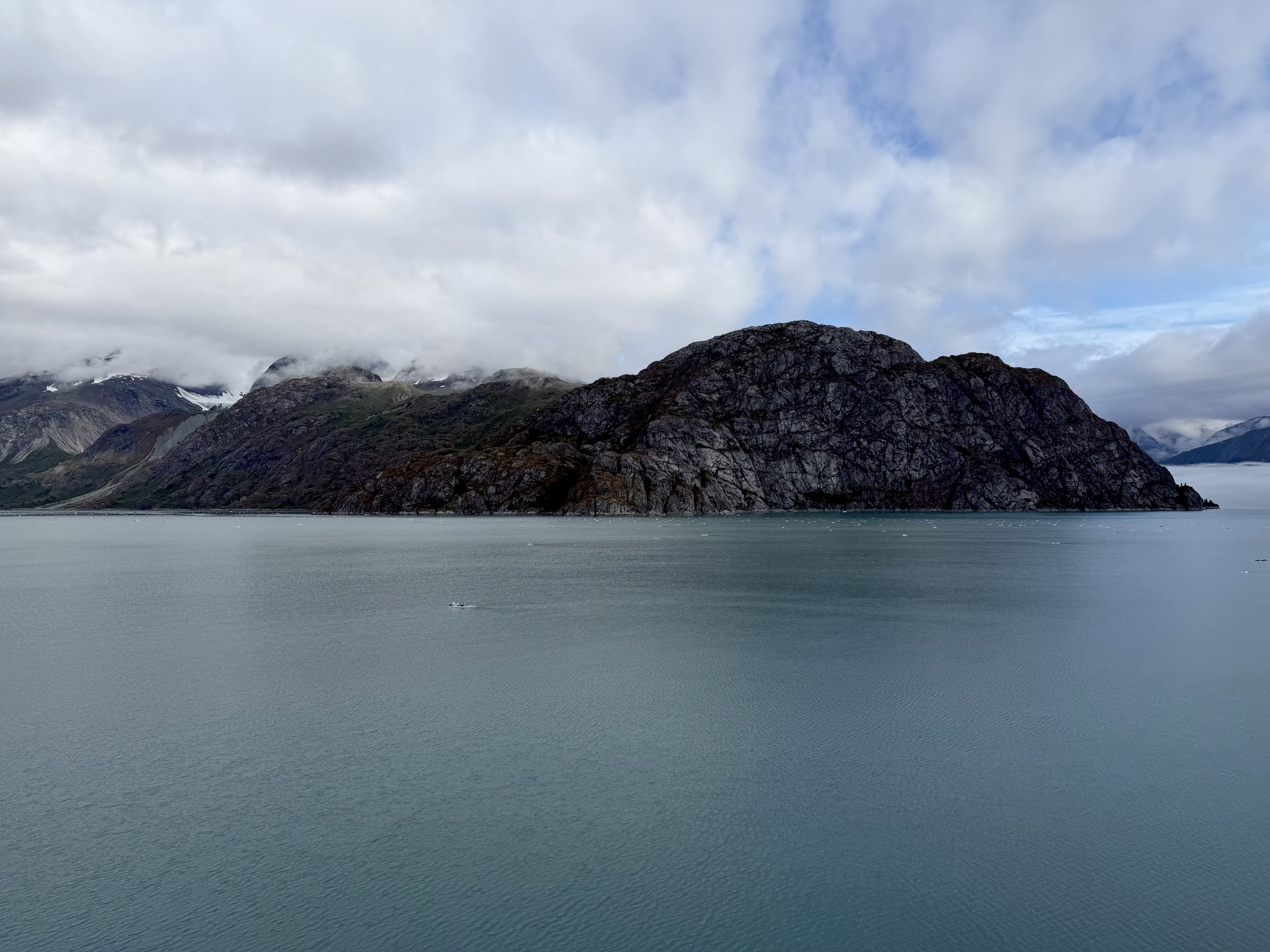  The foggy mist begins to lift at Glacier Bay National Park 