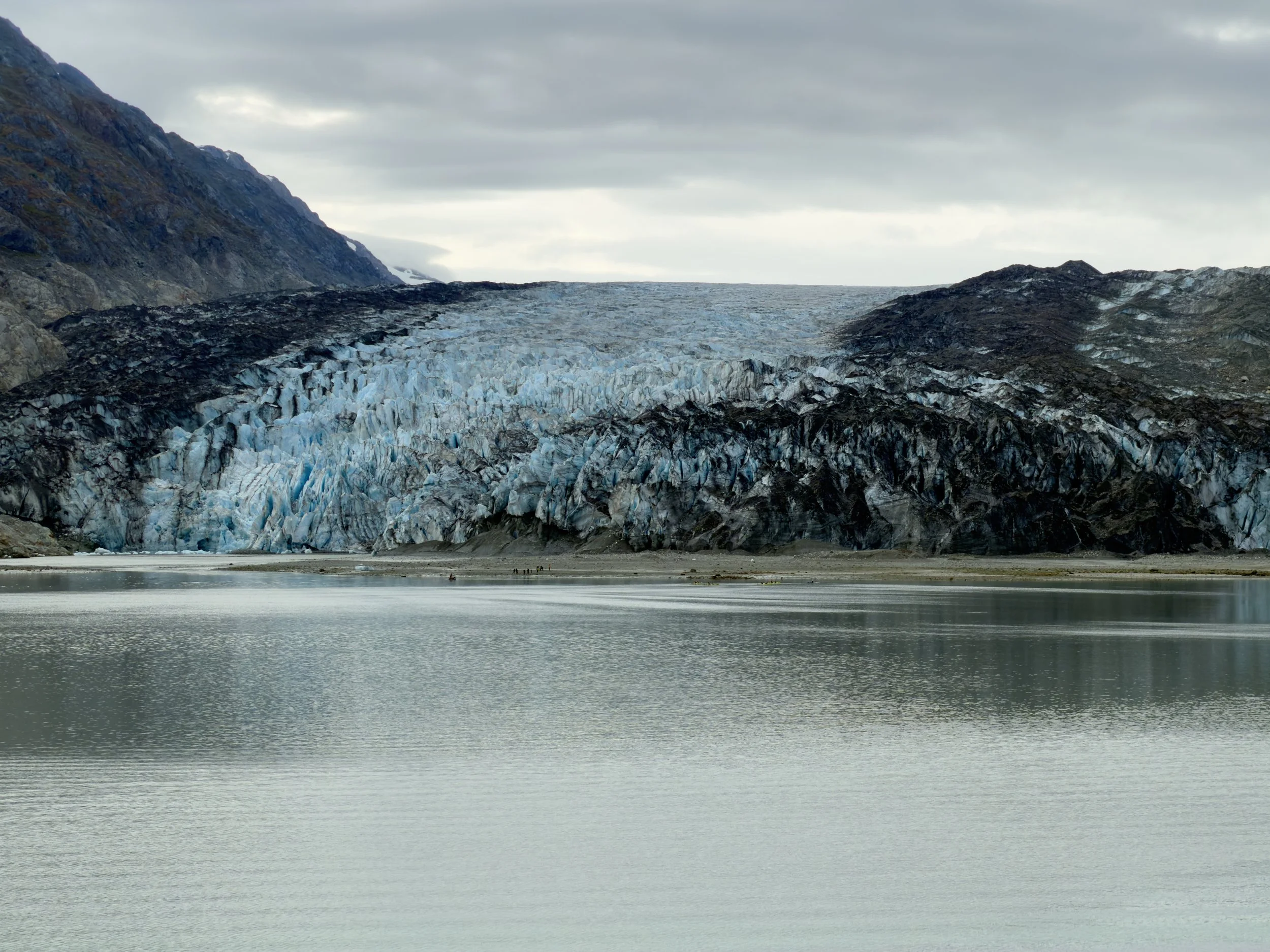  Our first glacier sighting in Glacier Bay National Park 