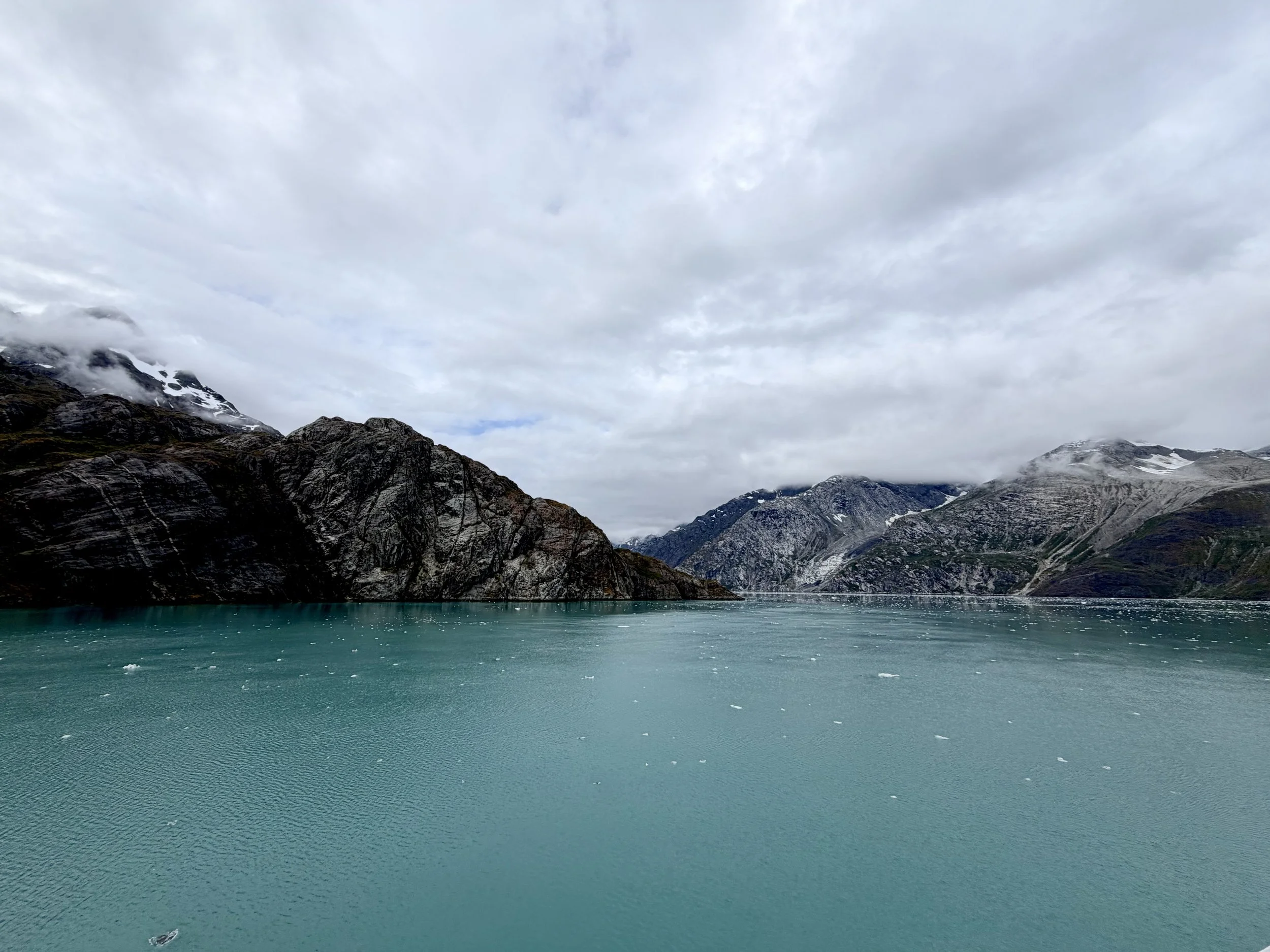  Rounding the bend as we approach John Hopkins Glacier in Glacier Bay National Park 
